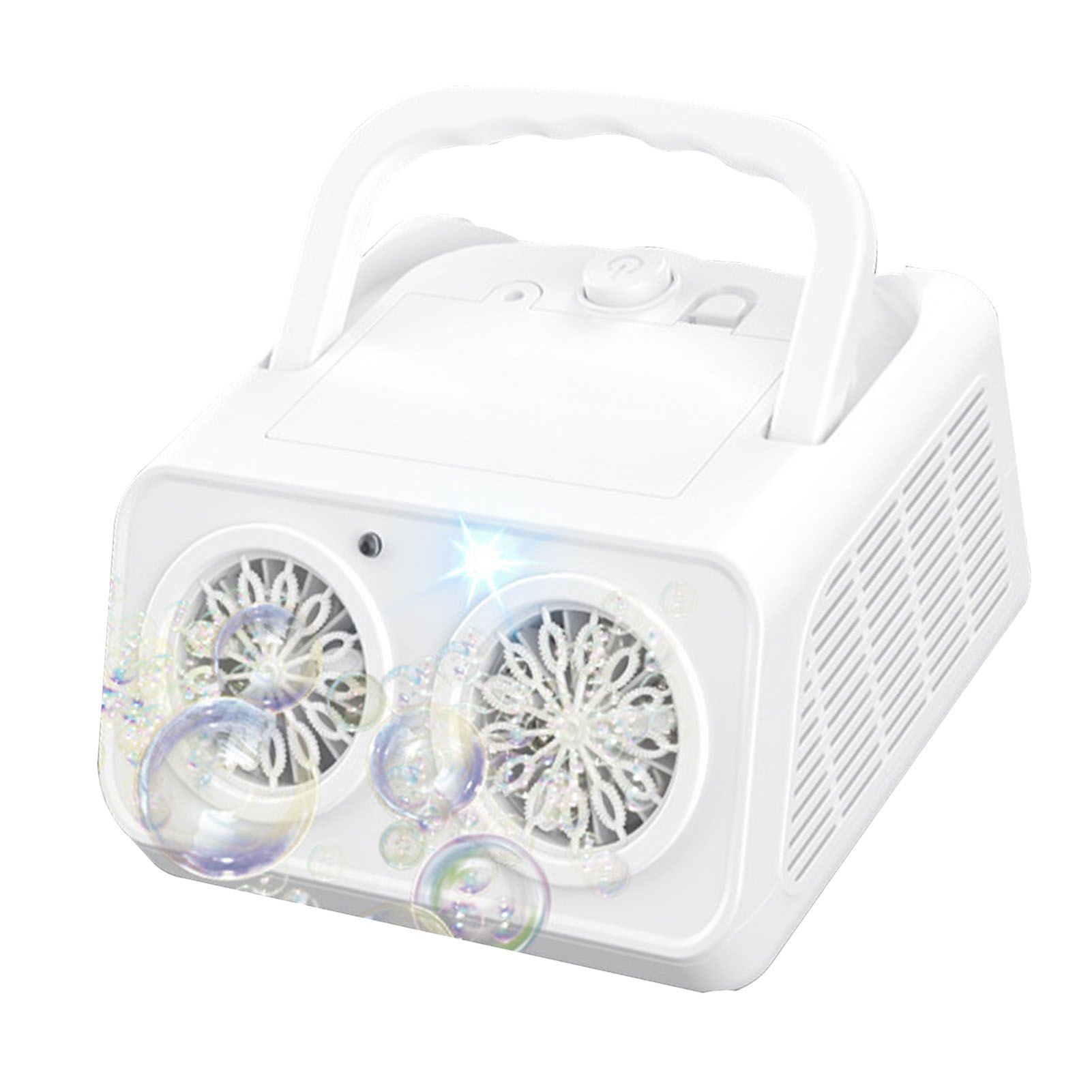 Automatic Bubble Maker 26 Hole Portable High Output Stage Bubble Blower for view 7