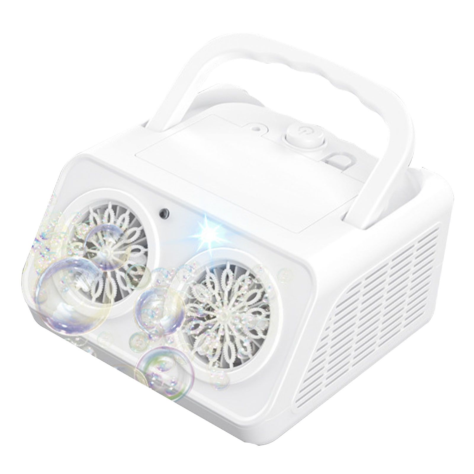 Automatic Bubble Maker 26 Hole Portable High Output Stage Bubble Blower for view 8