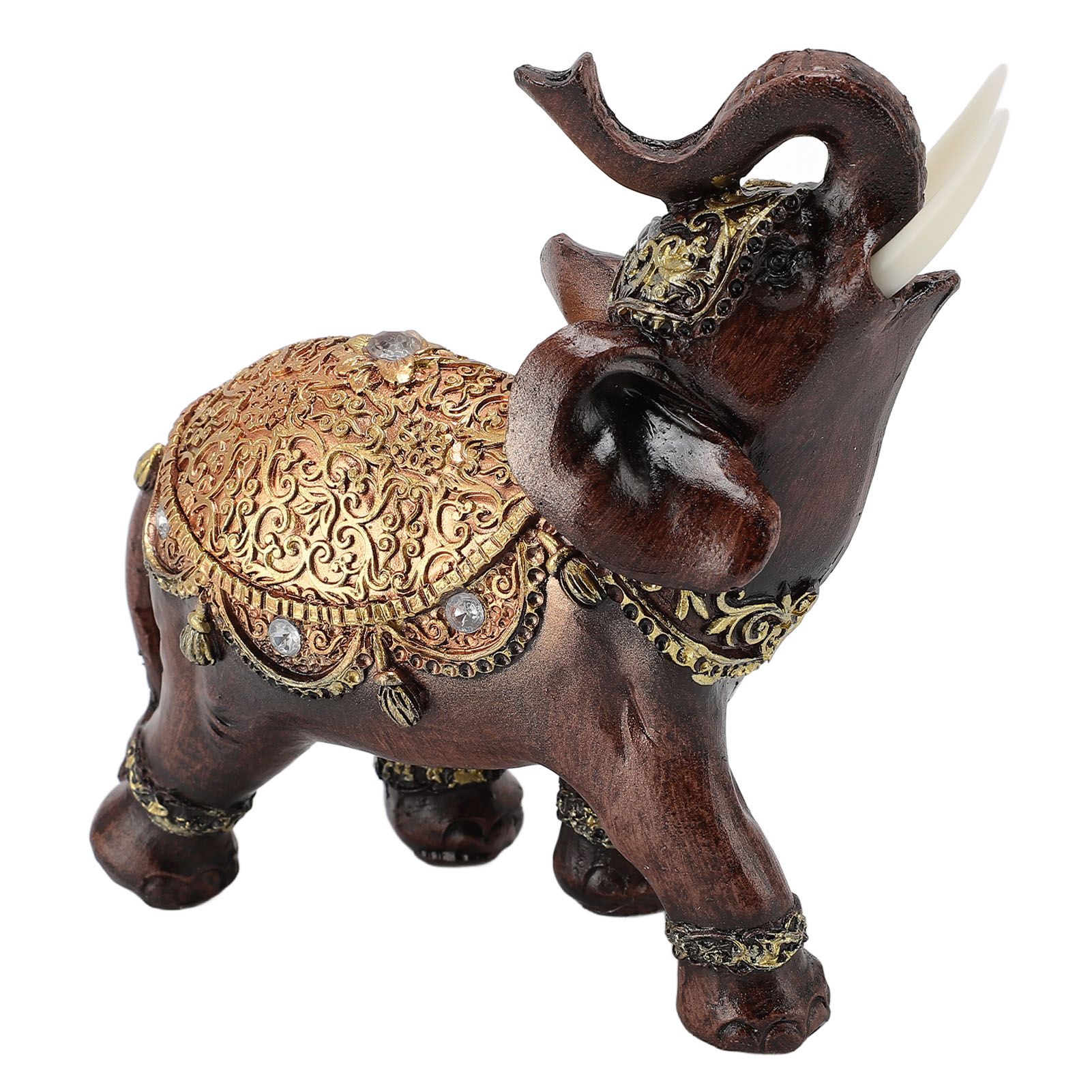 Wealth Lucky Elephant Statue Resin Feng Shui Elephant Figurine Home Decoration — image 1