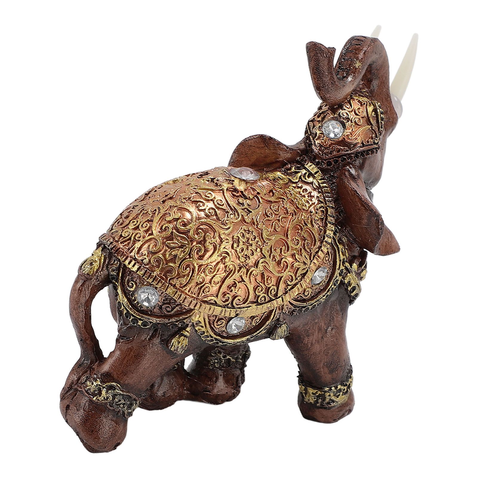 Wealth Lucky Elephant Statue Resin Feng Shui Elephant Figurine Home Decoration view 11