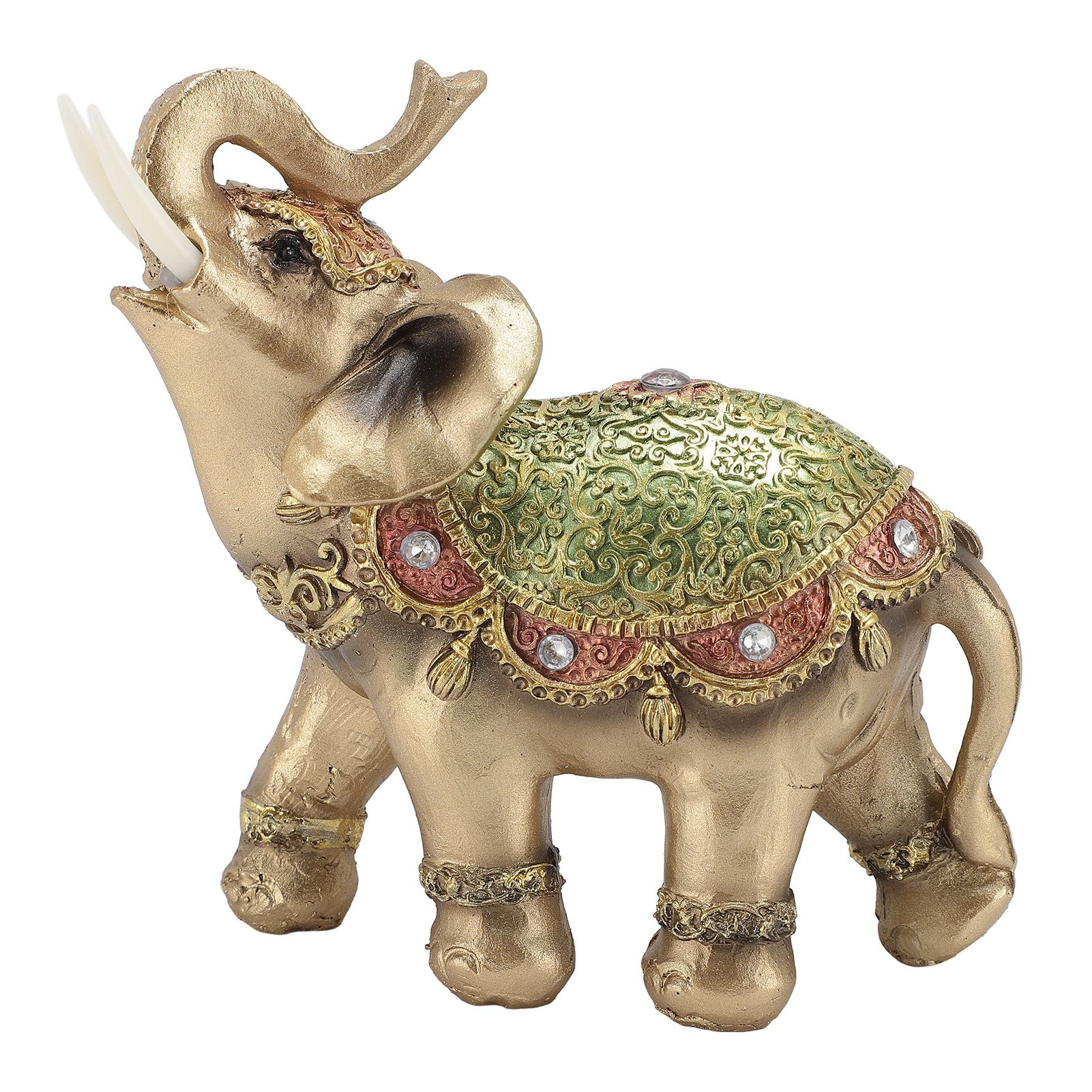 Elephant Statue Wealth Lucky Feng Shui Elephant Figurine Home Decor House view 3