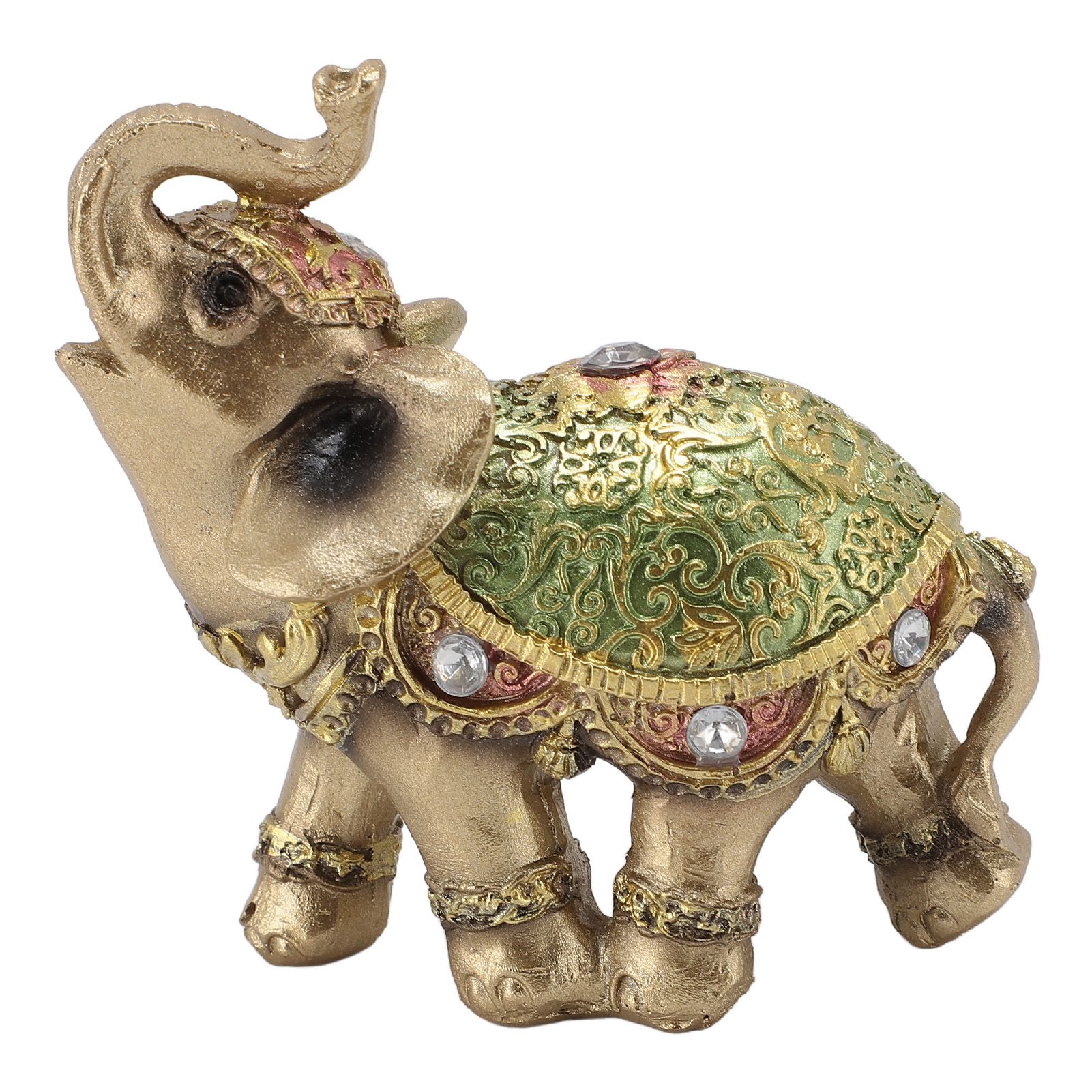 Elephant Statue Wealth Lucky Feng Shui Elephant Figurine Home Decor House view 3