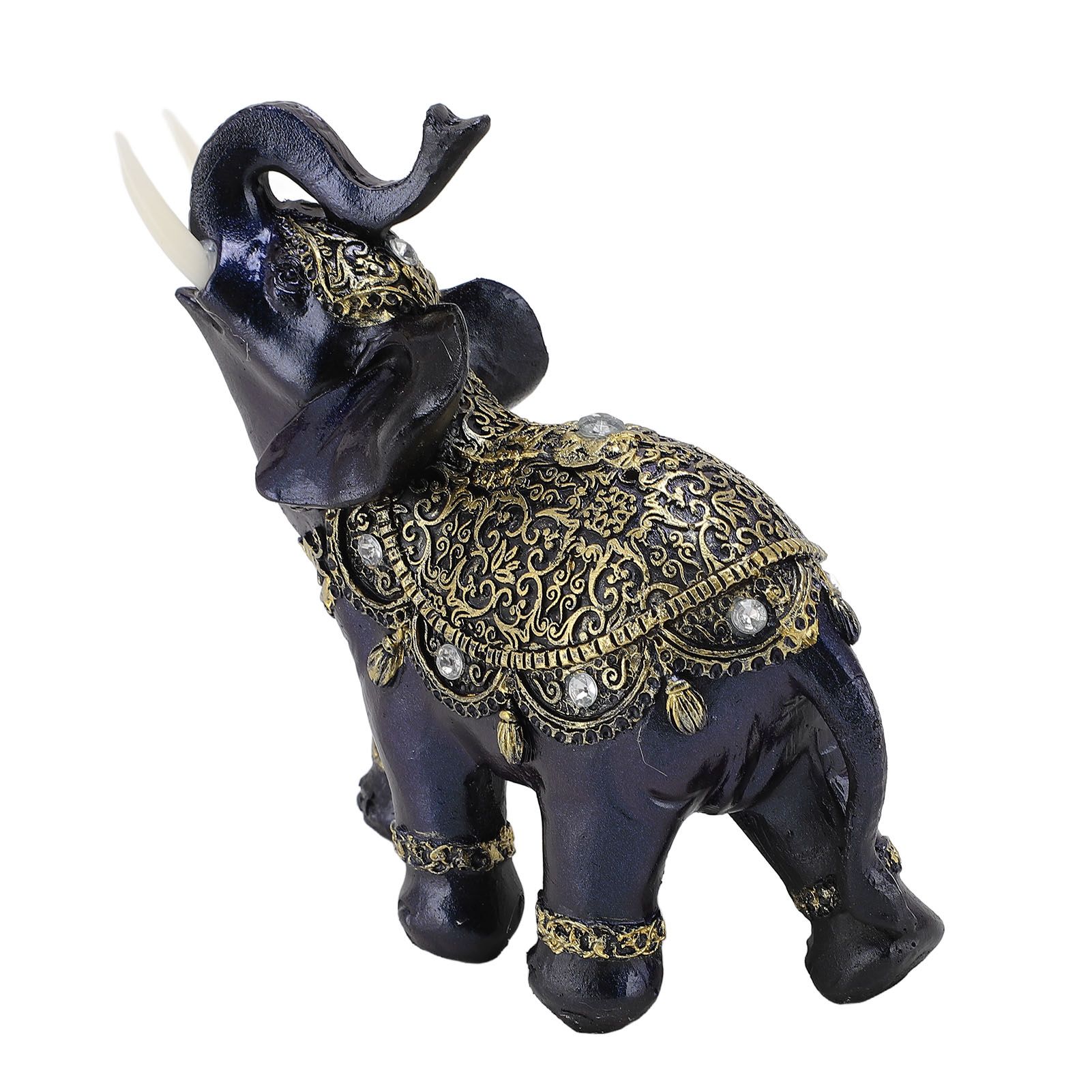 Elephant Figurine Resin Feng Shui Wealth Lucky Elephant Statue Decorative — image 1