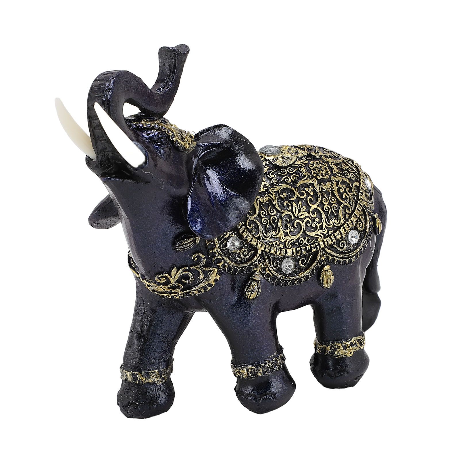 Elephant Figurine Resin Feng Shui Wealth Lucky Elephant Statue Decorative view 4