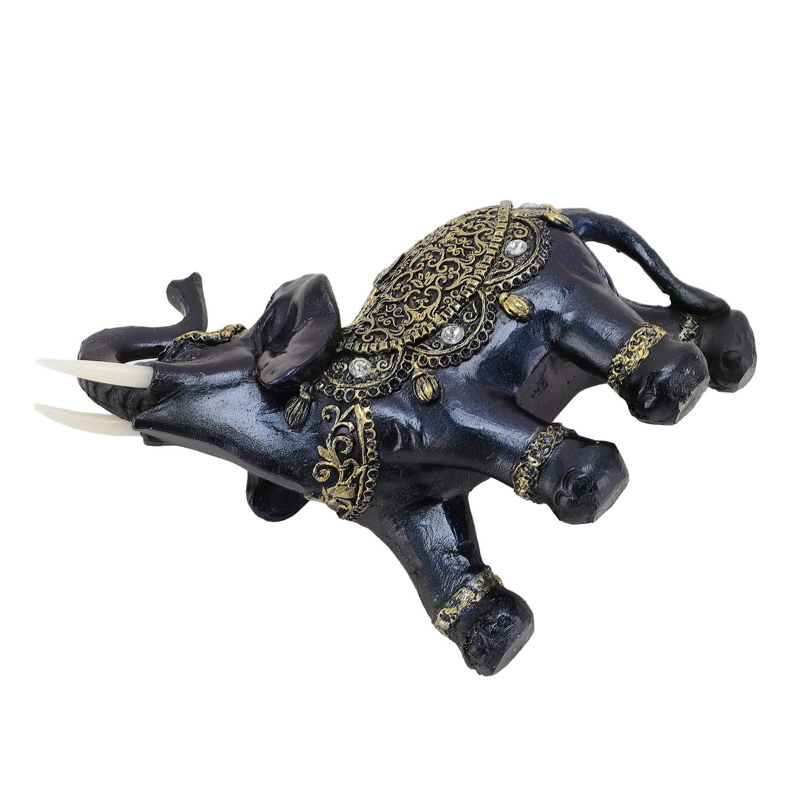 Elephant Figurine Resin Feng Shui Wealth Lucky Elephant Statue Decorative view 9