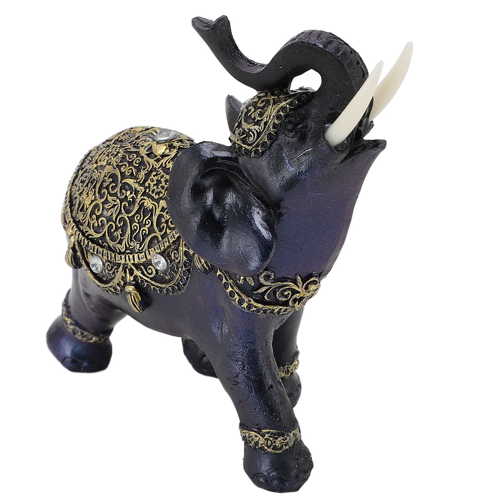 Elephant Figurine Resin Feng Shui Wealth Lucky Elephant Statue Decorative view 10