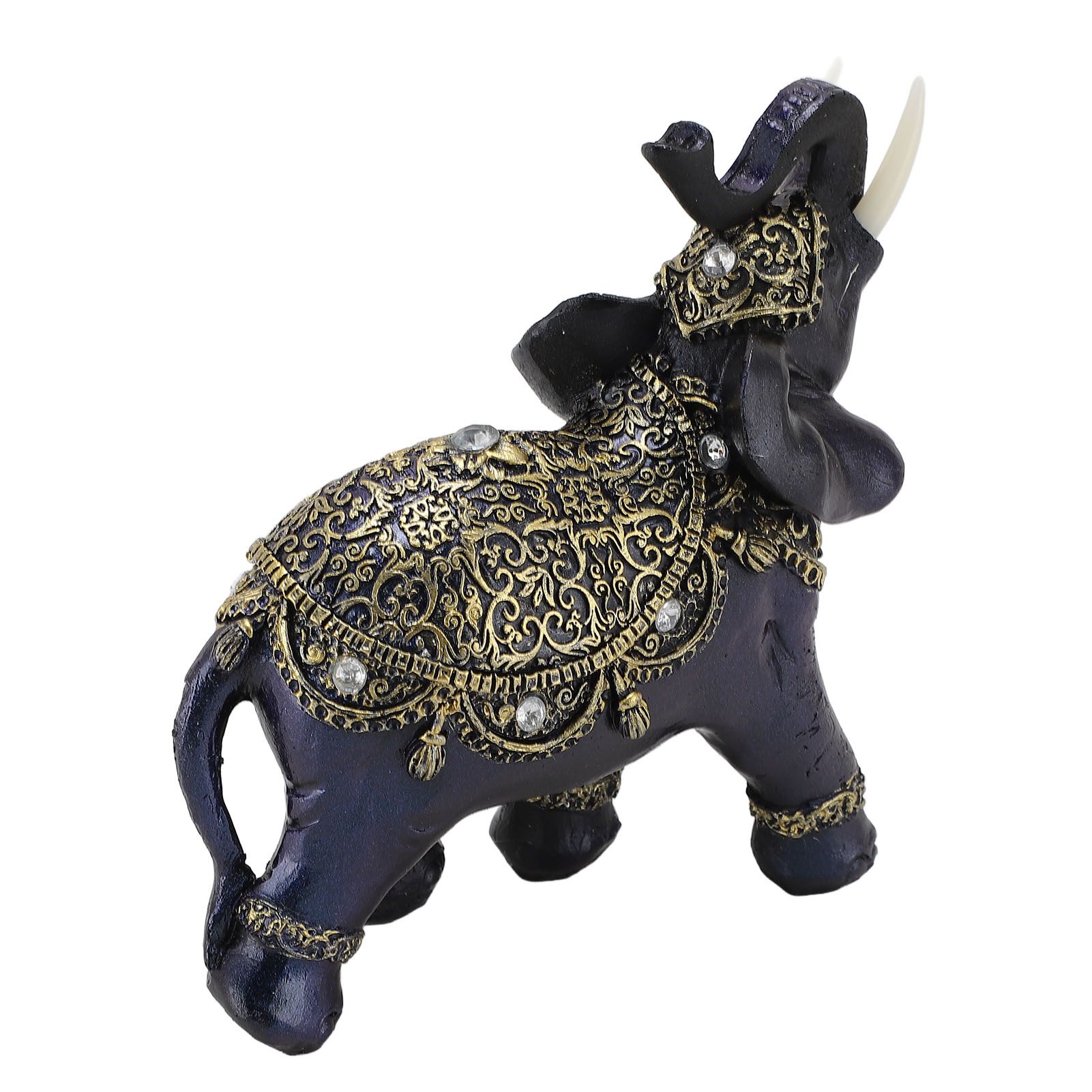 Elephant Figurine Resin Feng Shui Wealth Lucky Elephant Statue Decorative view 12