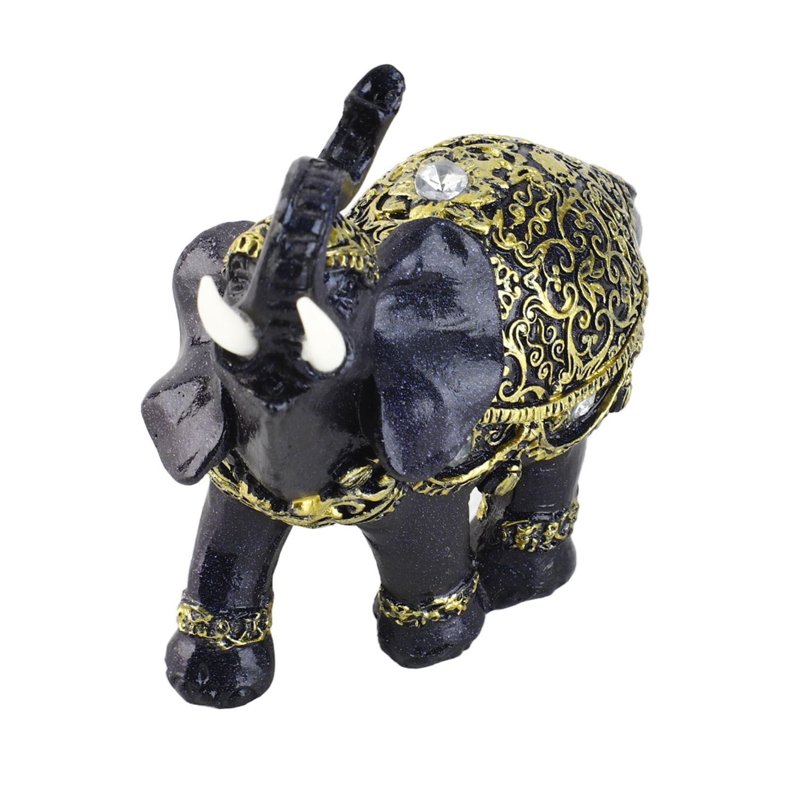Elephant Figurine Resin Feng Shui Wealth Lucky Elephant Statue Decorative view 4