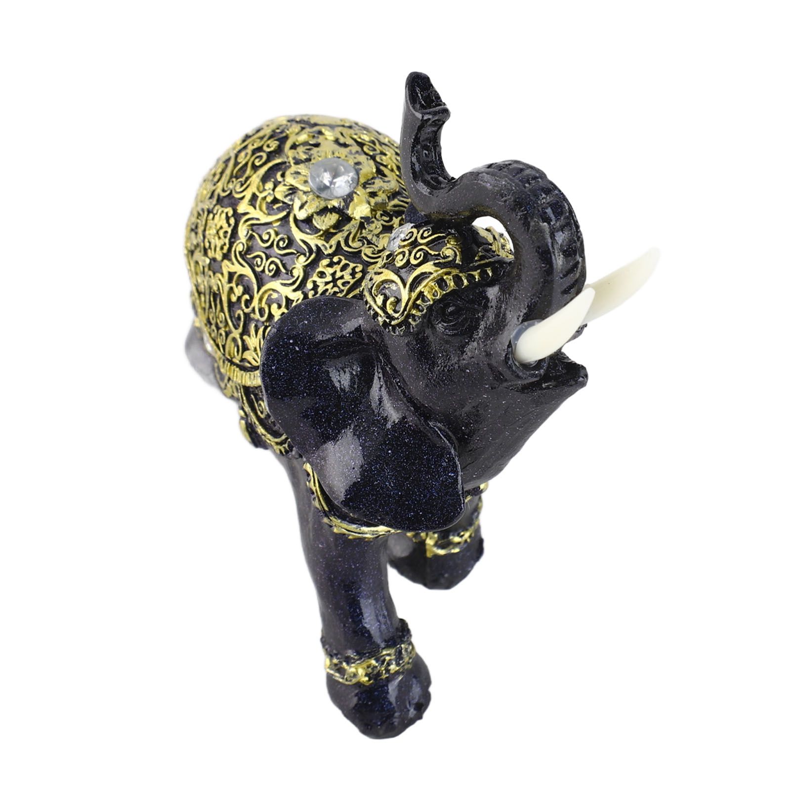 Elephant Figurine Resin Feng Shui Wealth Lucky Elephant Statue Decorative view 6