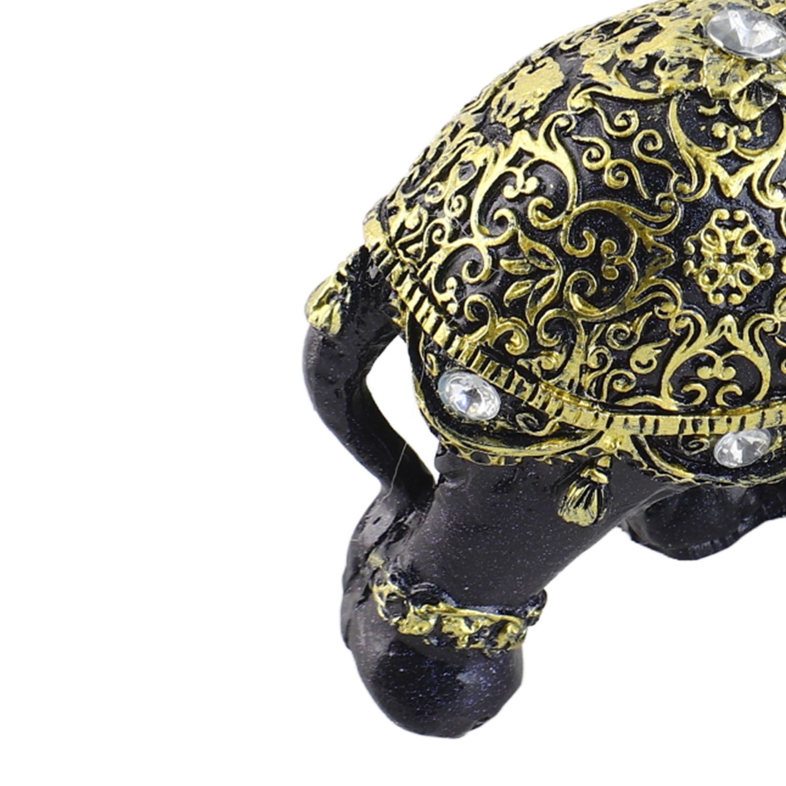 Elephant Figurine Resin Feng Shui Wealth Lucky Elephant Statue Decorative view 7