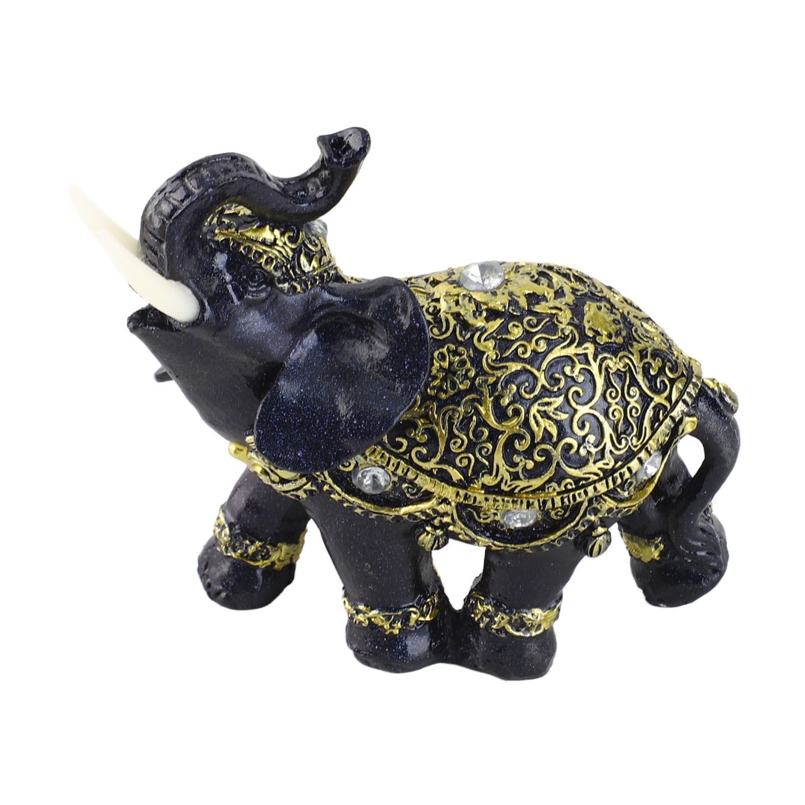 Elephant Figurine Resin Feng Shui Wealth Lucky Elephant Statue Decorative view 10