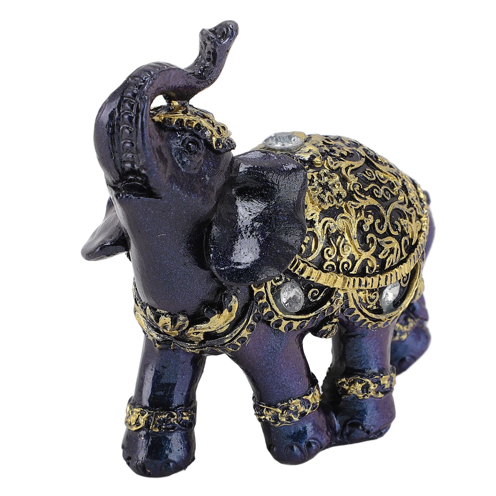 Elephant Figurine Resin Feng Shui Wealth Lucky Elephant Statue Decorative view 4