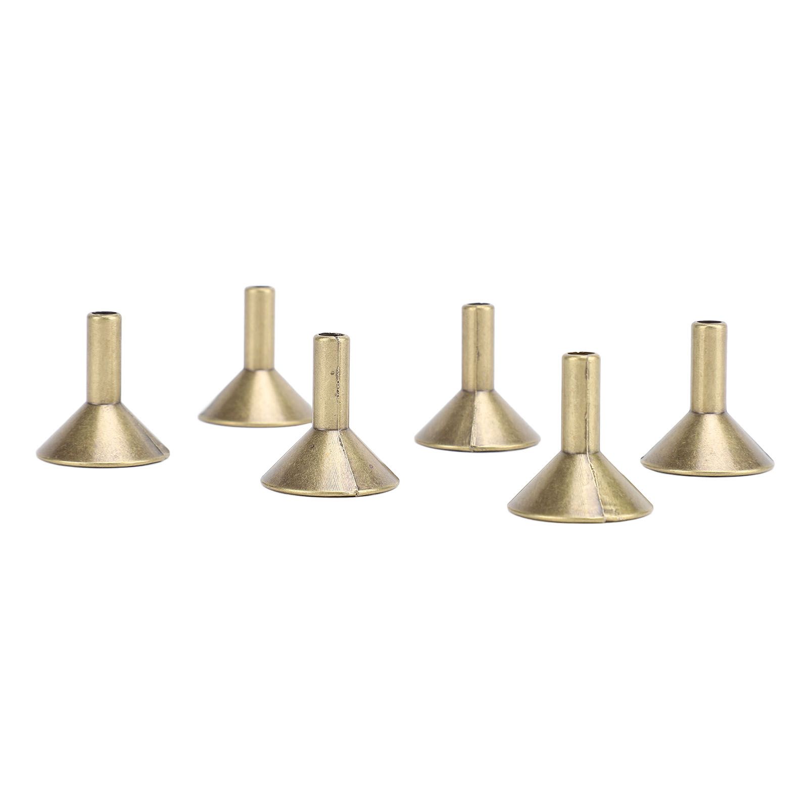 100pcs Funnel Shape Incense Cone Tray Alloy Incense Stick Rack Metal Cone