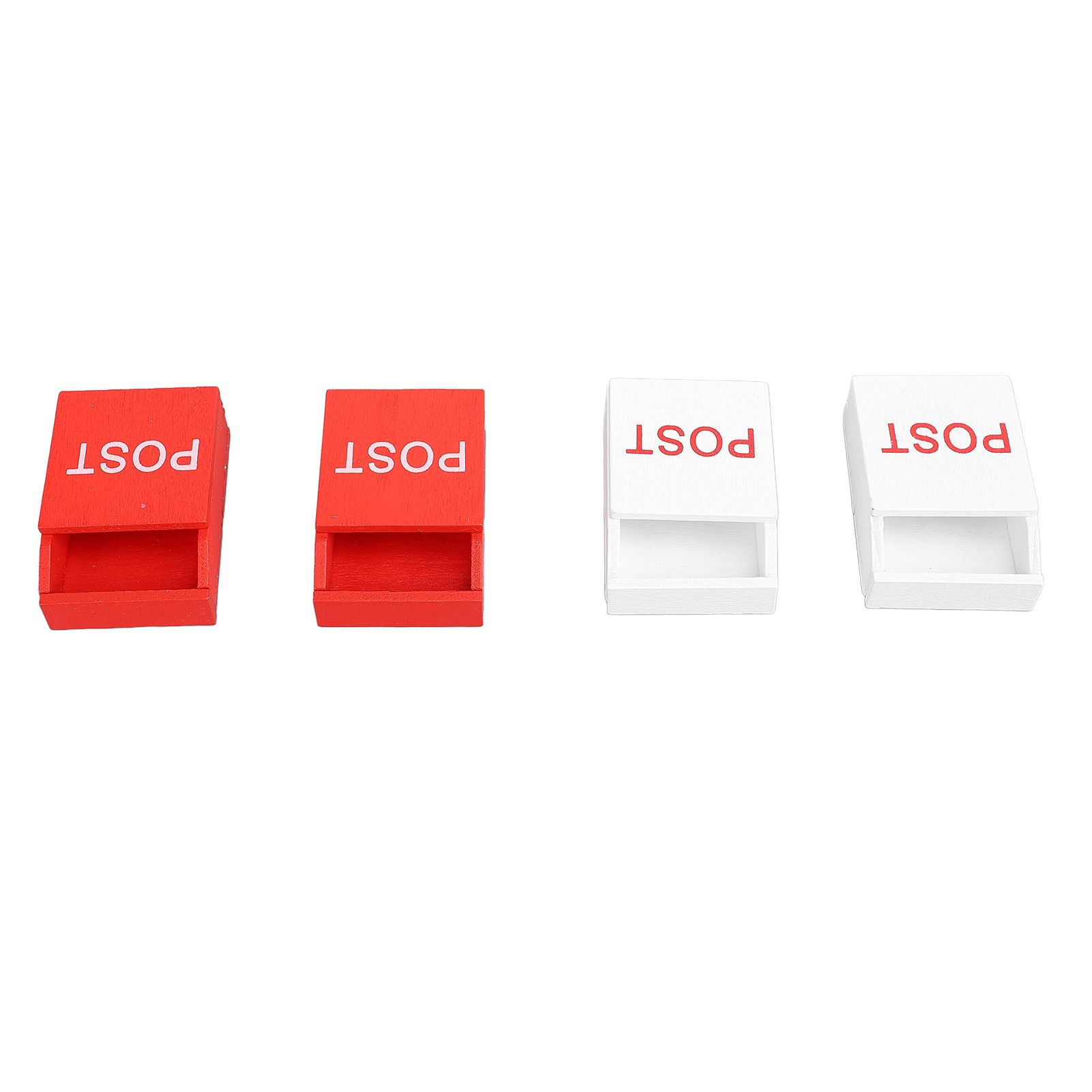 10Pcs Decorative Mailbox Outdoors Furniture Wooden Kids House Toy Mini Home — image 1