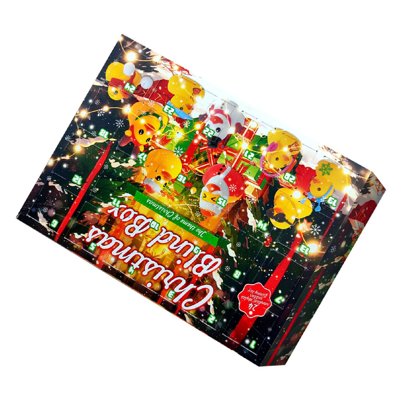 Xmas Advent Calendar Blind Box Yellow Cute Duck Xmas Countdown Calendar for view 3