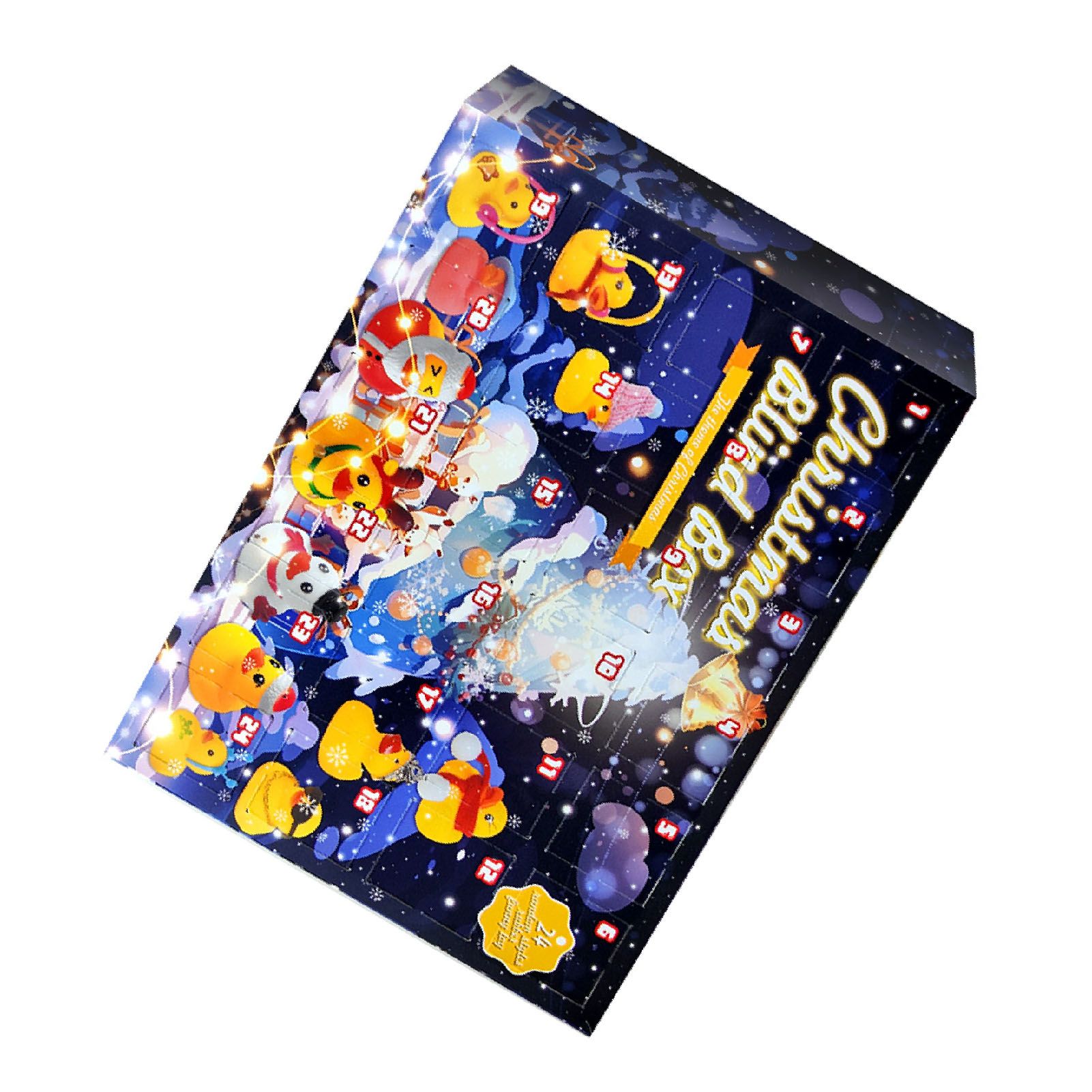 Xmas Advent Calendar Blind Box Yellow Cute Duck Xmas Countdown Calendar for view 4
