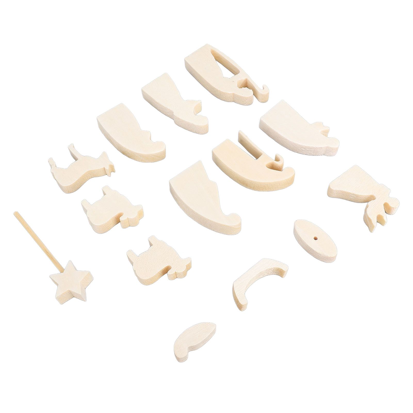 Nativity Set Easter Scene Wooden Decoration Resurrection Scene Figurines view 8