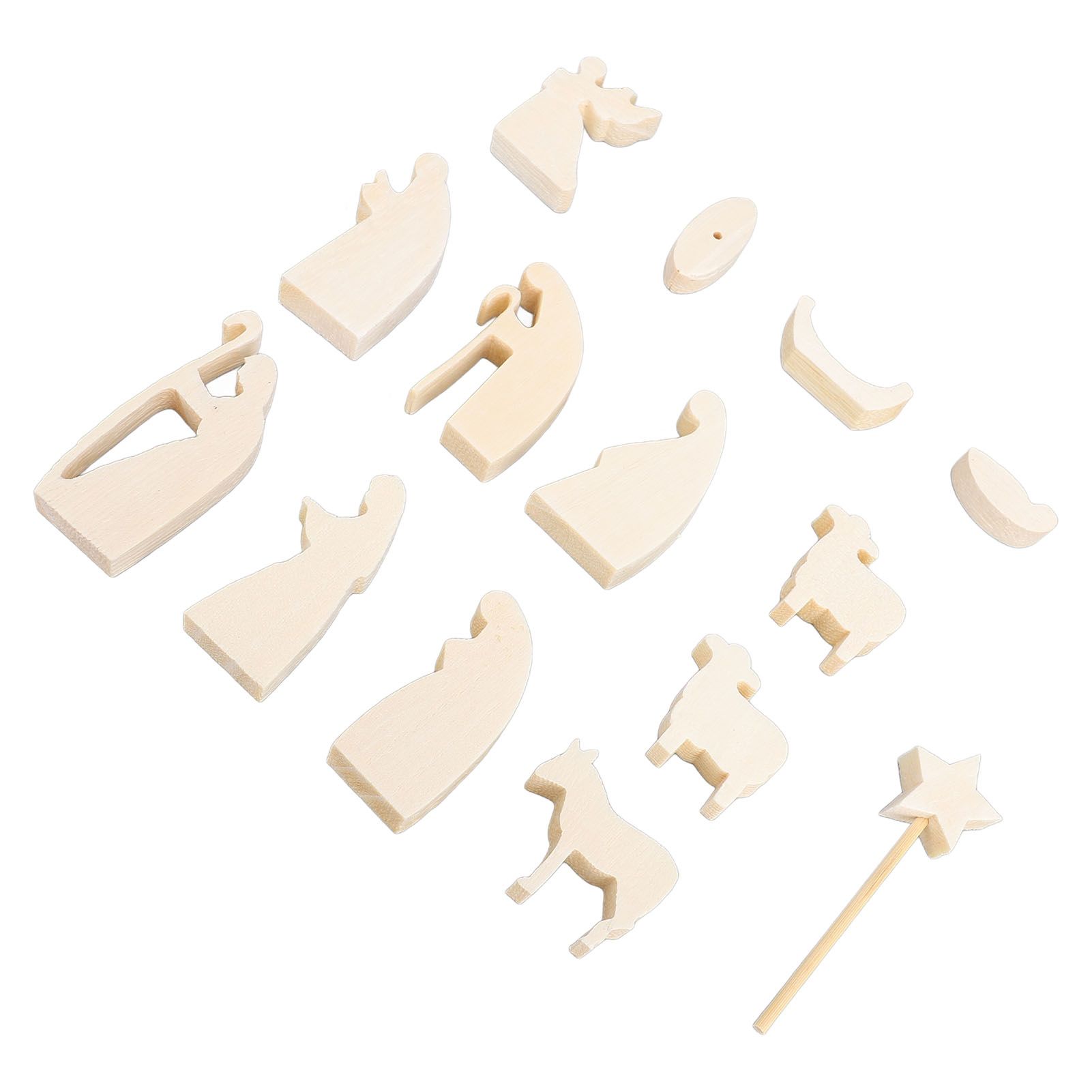 Nativity Set Easter Scene Wooden Decoration Resurrection Scene Figurines view 10