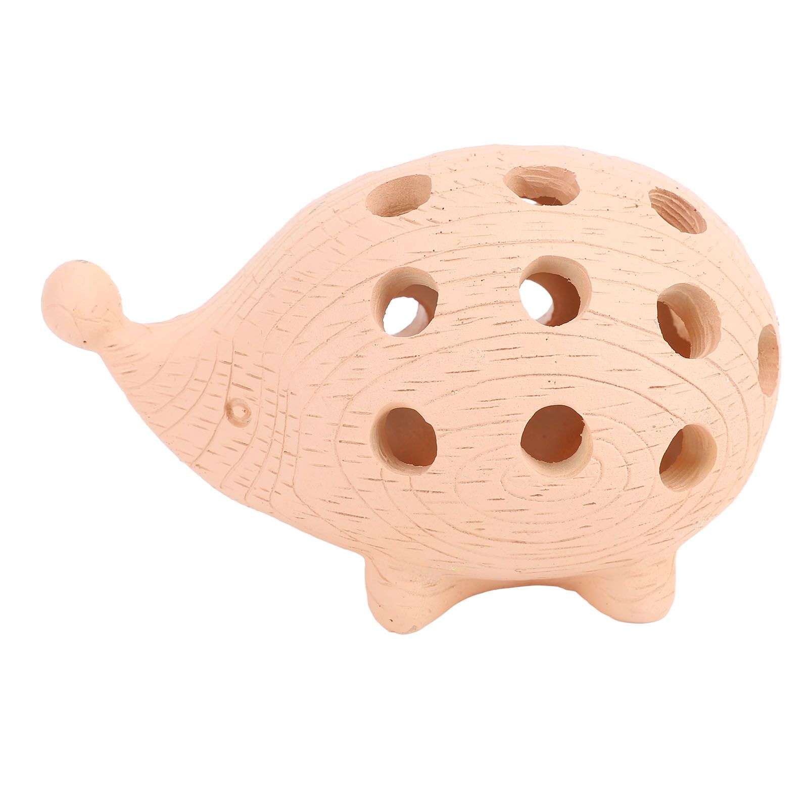 Hedgehog Wooden Pen Pencil Holder Cute Resin Animal Ornament Home Office Desk view 3
