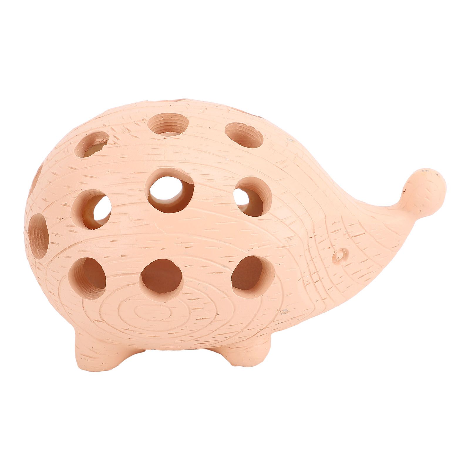 Hedgehog Wooden Pen Pencil Holder Cute Resin Animal Ornament Home Office Desk view 4