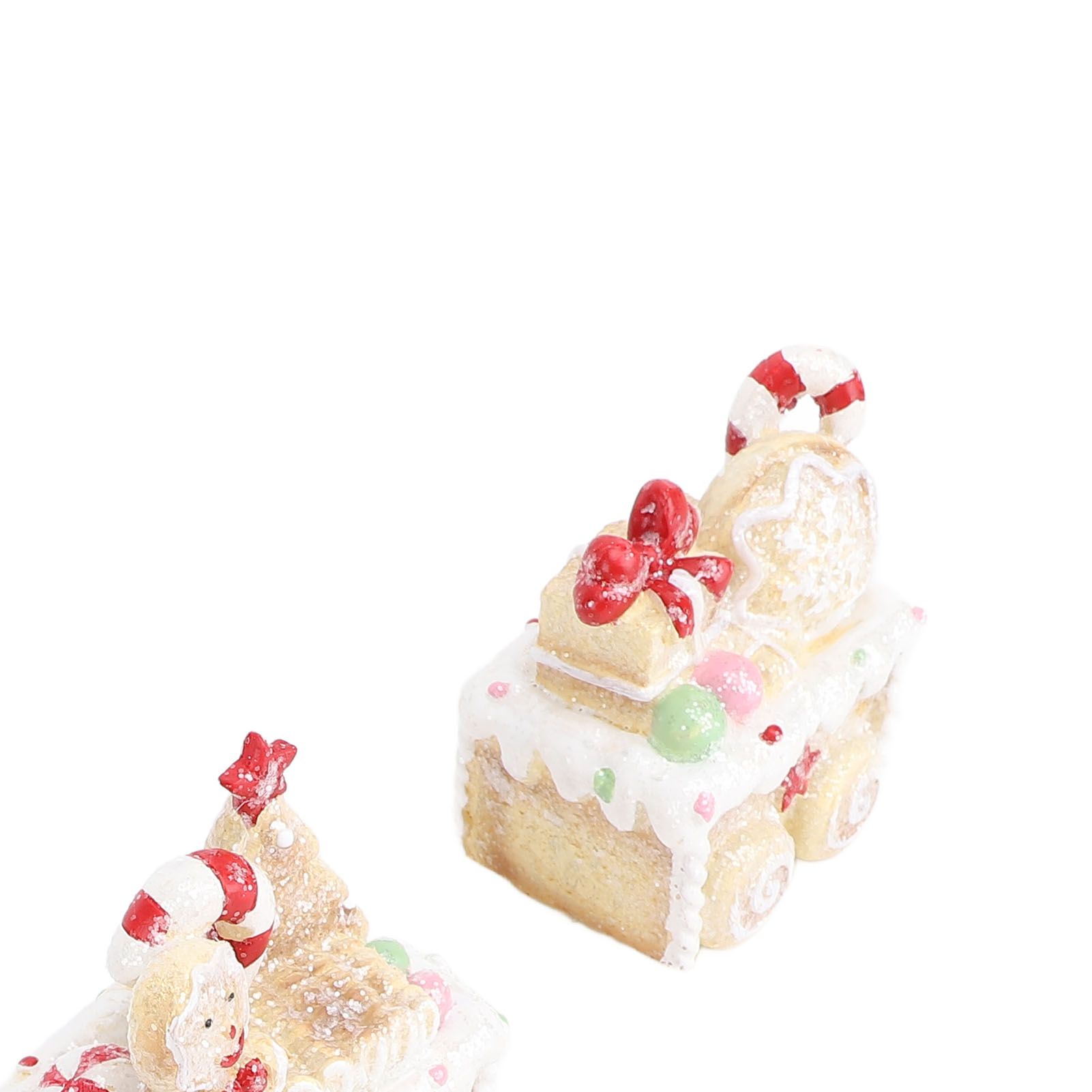 Xmas Train Three Part Resin Creative Cute Fade Resistant Xmas Train Figurine view 7