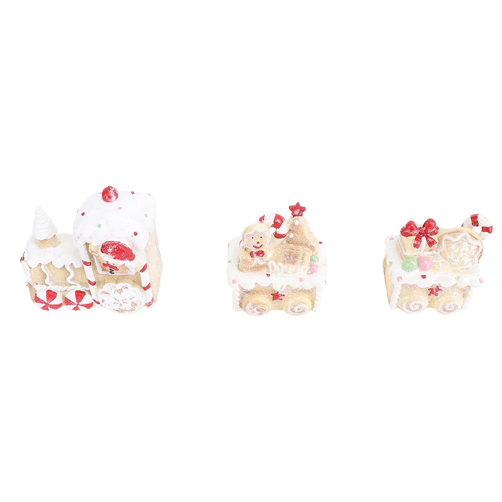 Xmas Train Three Part Resin Creative Cute Fade Resistant Xmas Train Figurine view 8