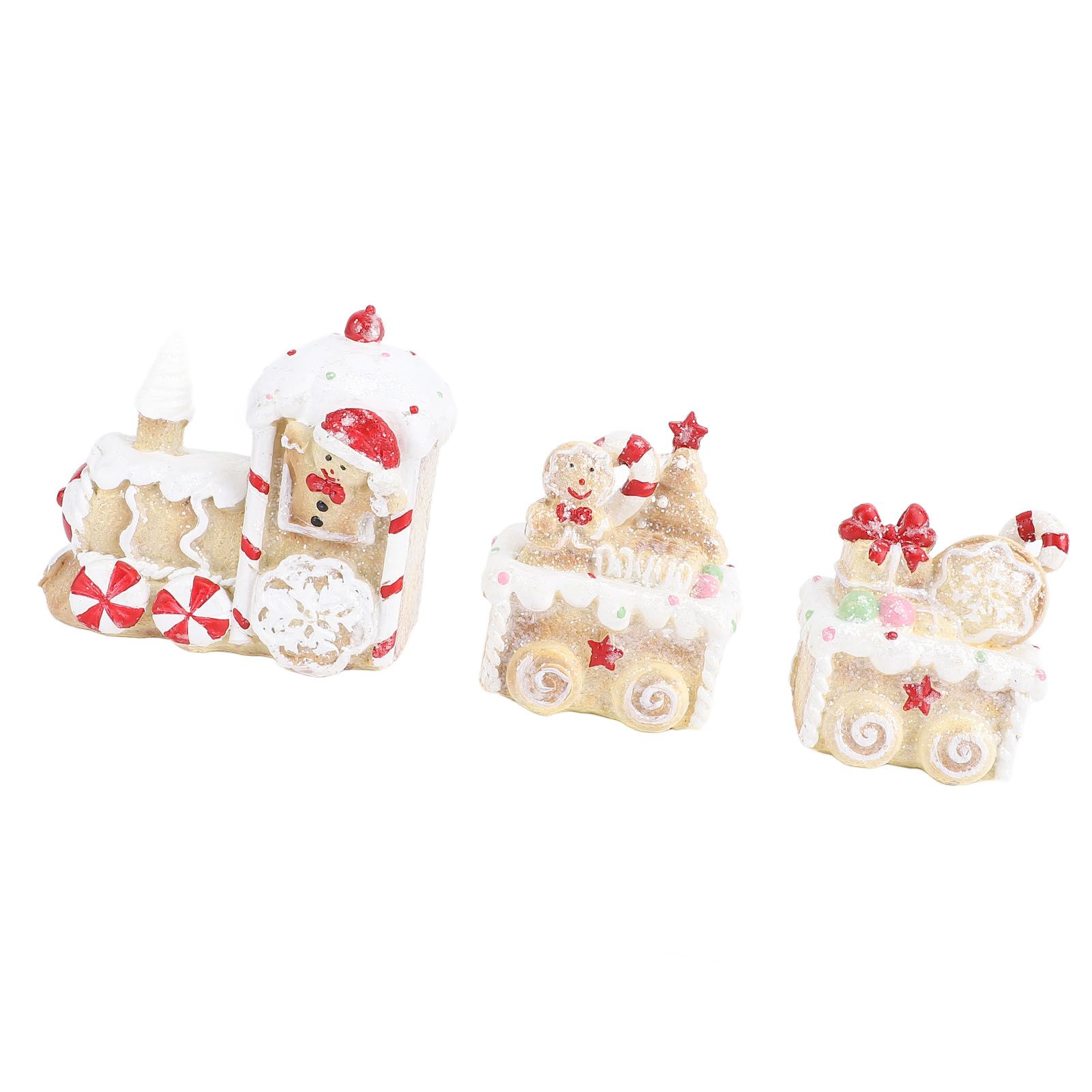 Xmas Train Three Part Resin Creative Cute Fade Resistant Xmas Train Figurine view 10