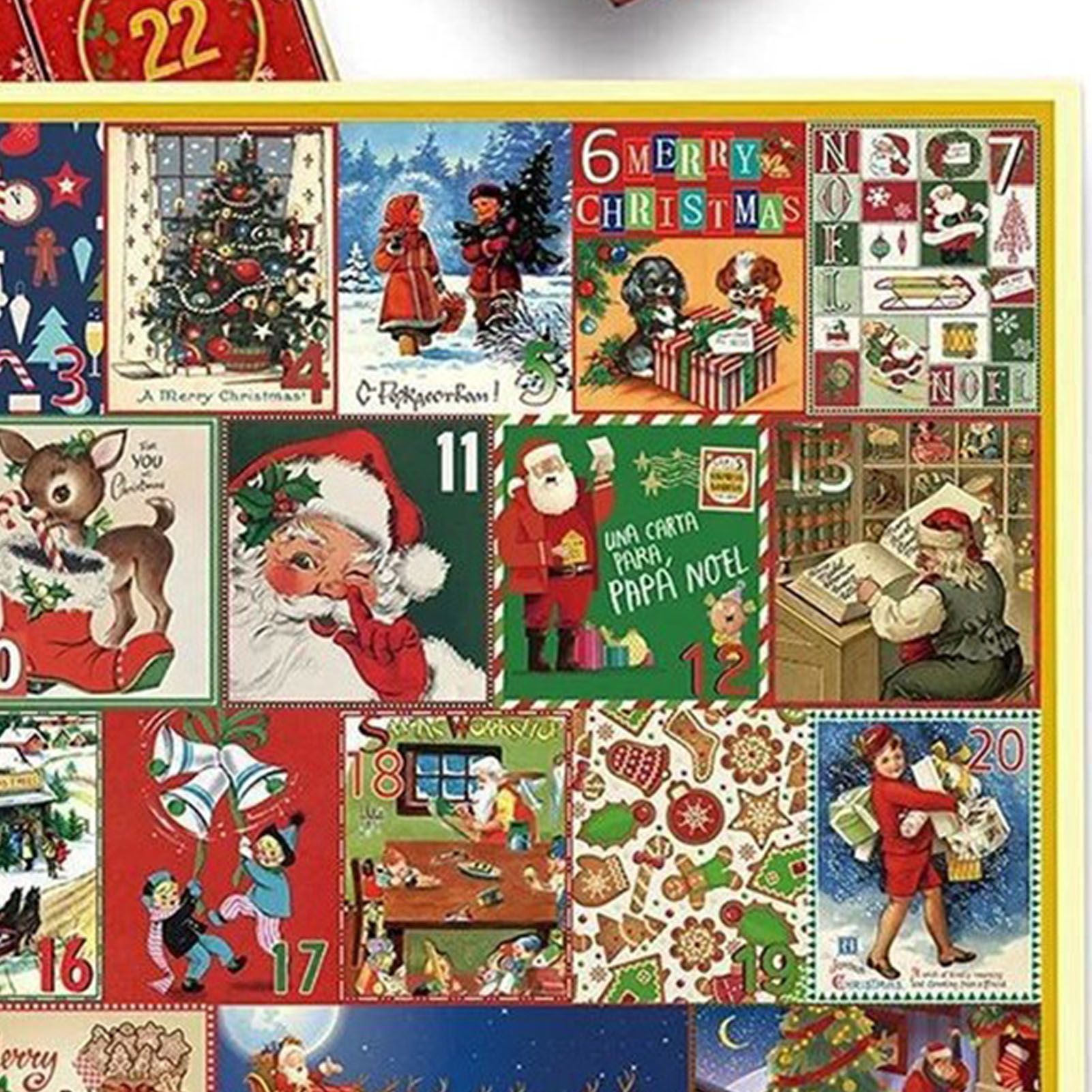 24 Boxs Xmas Advent Calendar Red Xmas Theme Blind Box Innovative Xmas Puzzle view 5