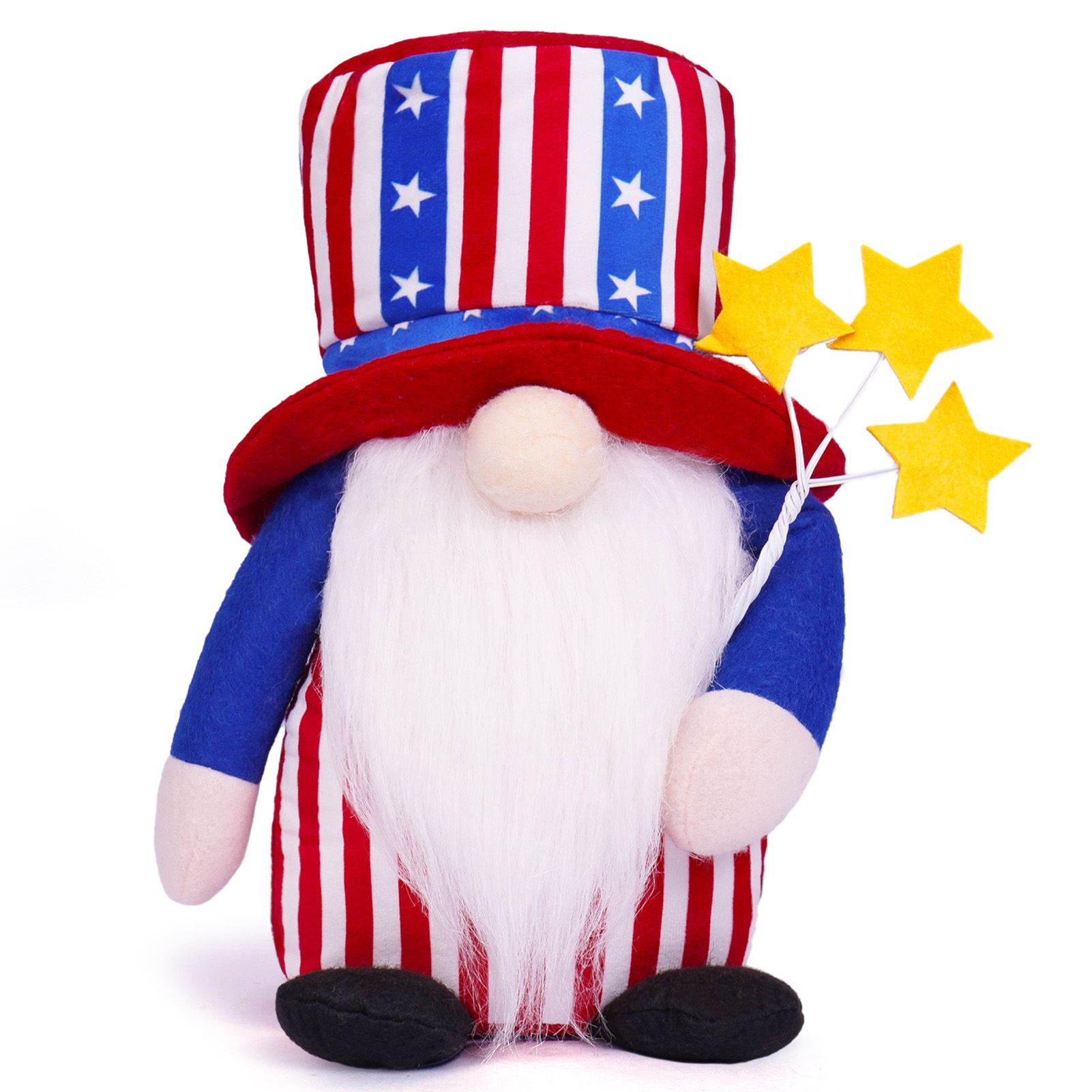 4th of July Patriotic Gnome Decoration Fabric Independence Day Dwarf Doll for view 3