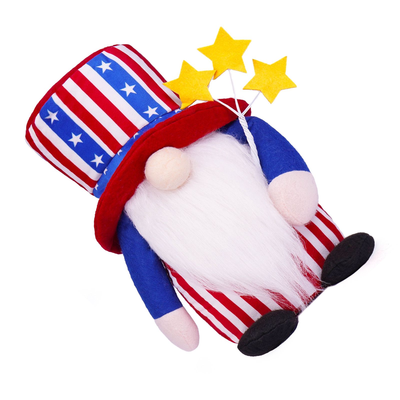 4th of July Patriotic Gnome Decoration Fabric Independence Day Dwarf Doll for view 4