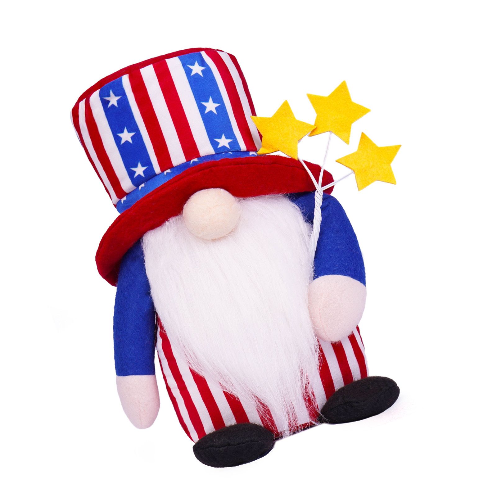 4th of July Patriotic Gnome Decoration Fabric Independence Day Dwarf Doll for view 6