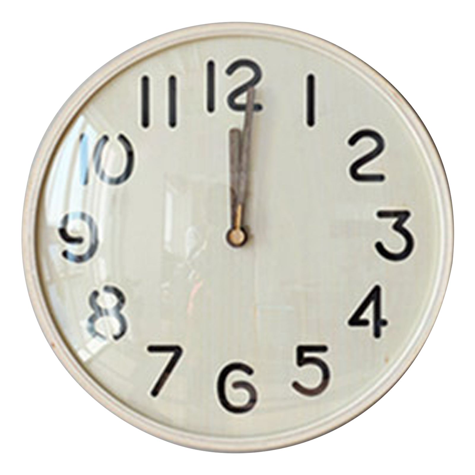 12 Inch Wooden Wall Clock Silent Non Ticking Wall Clock Battery Operated Round view 3