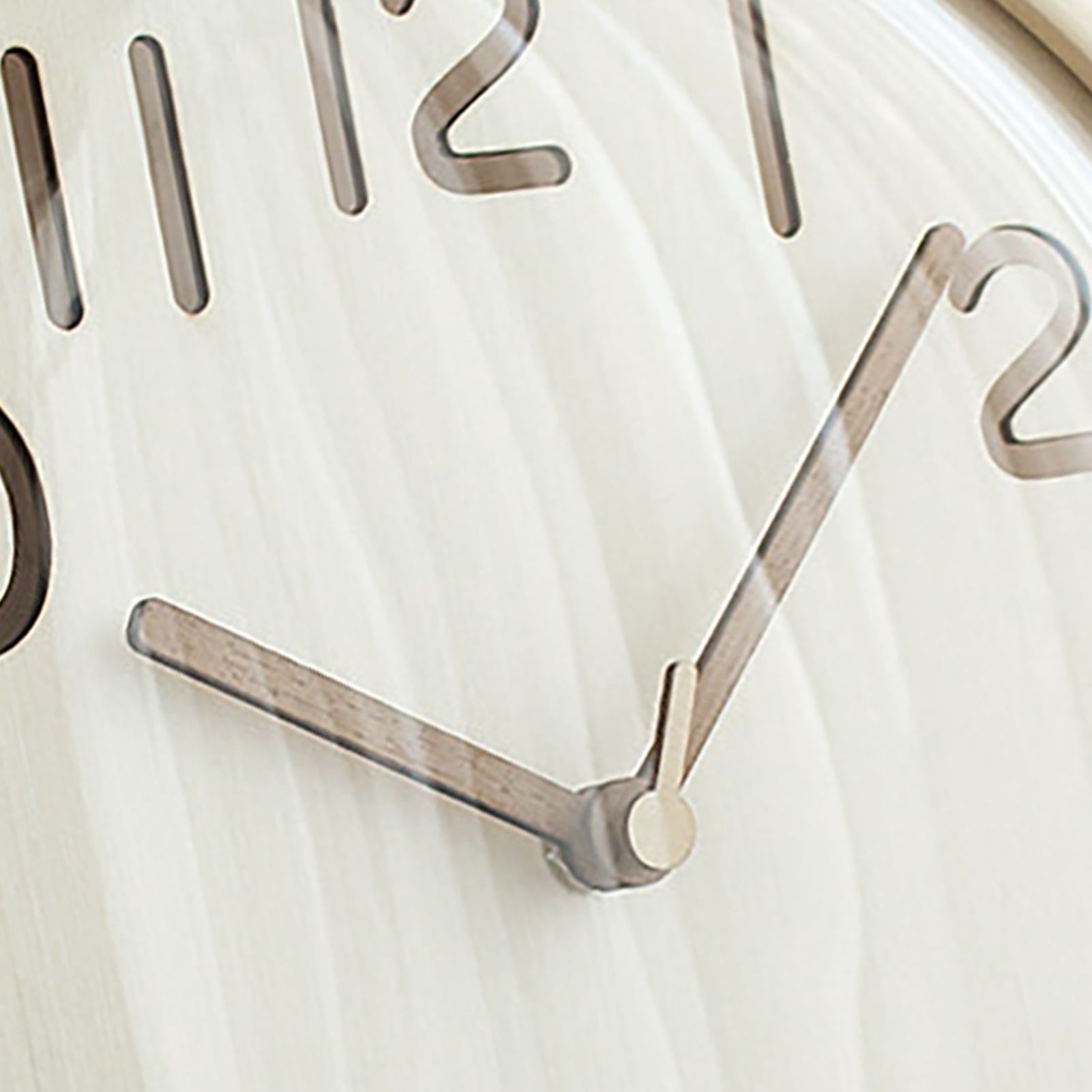 12 Inch Wooden Wall Clock Silent Non Ticking Wall Clock Battery Operated Round view 7