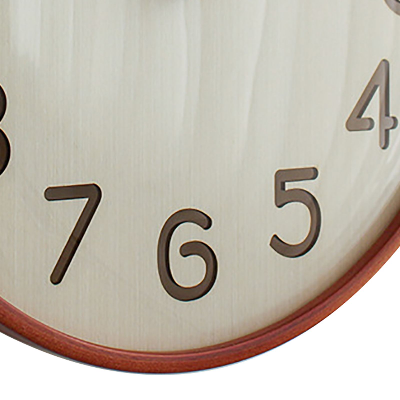 12 Inch Wooden Wall Clock Silent Non Ticking Wall Clock Battery Operated Round view 2