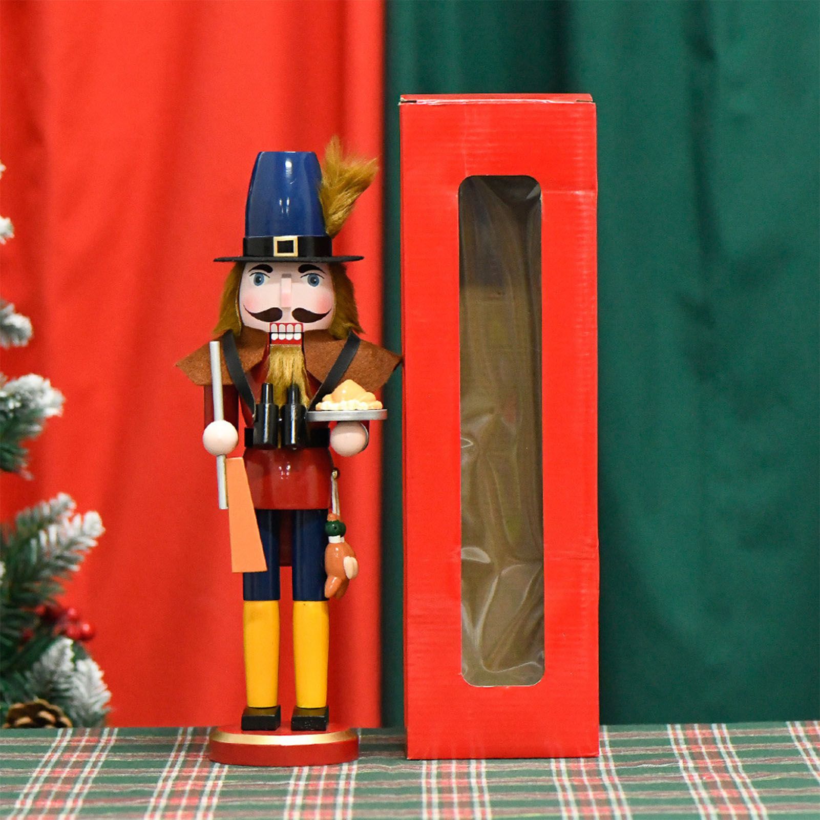 38CM Wooden Doll Figure Multiple Colors Puppet Figurine European Style view 9