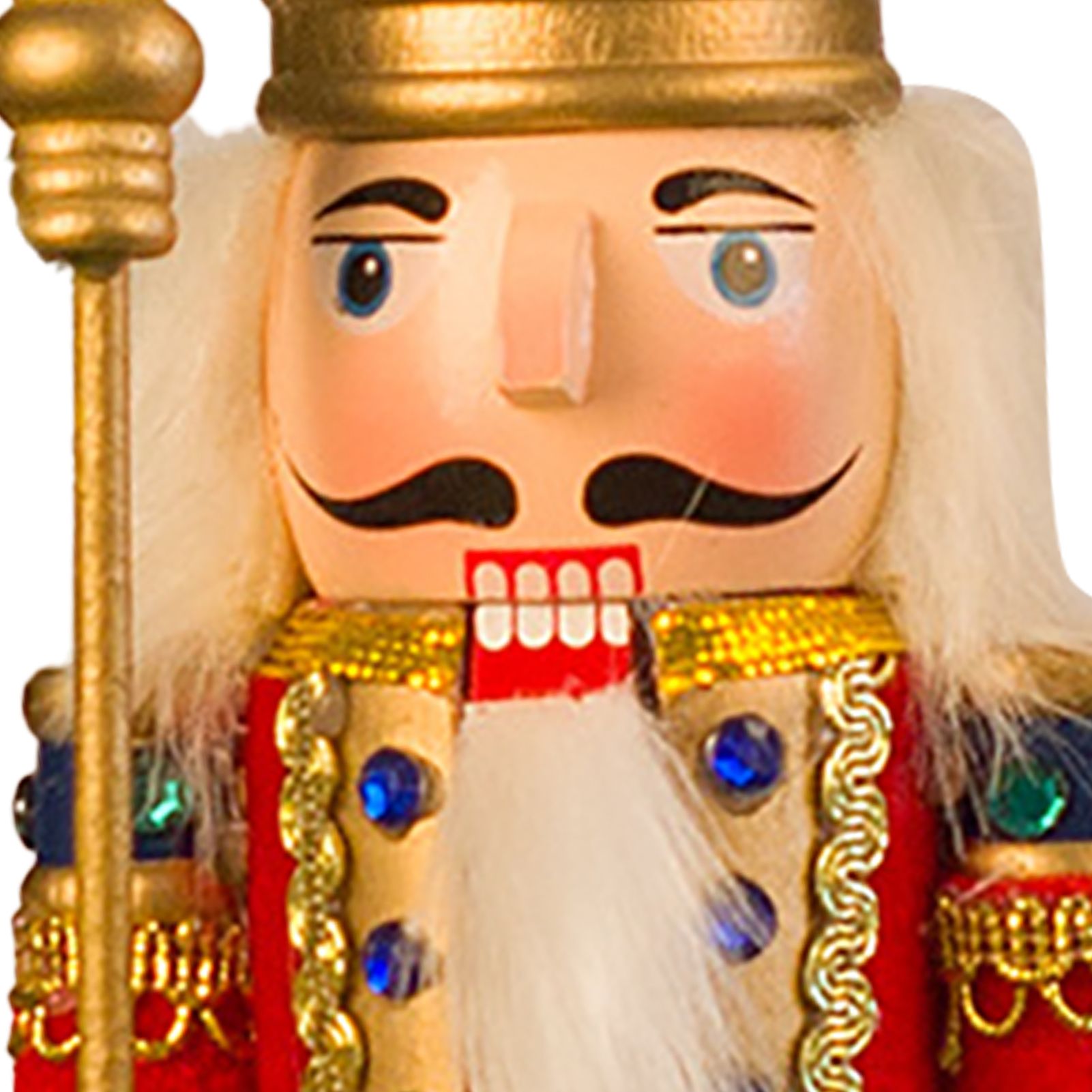 Nutcracker Figurine Exquisite Xmas Themed Wooden Nutcracker Ornament for Wine view 5