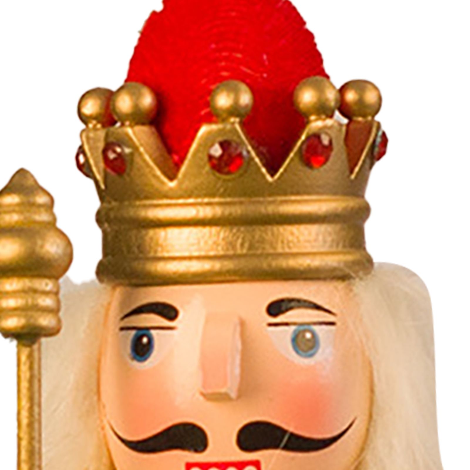 Nutcracker Figurine Exquisite Xmas Themed Wooden Nutcracker Ornament for Wine view 7