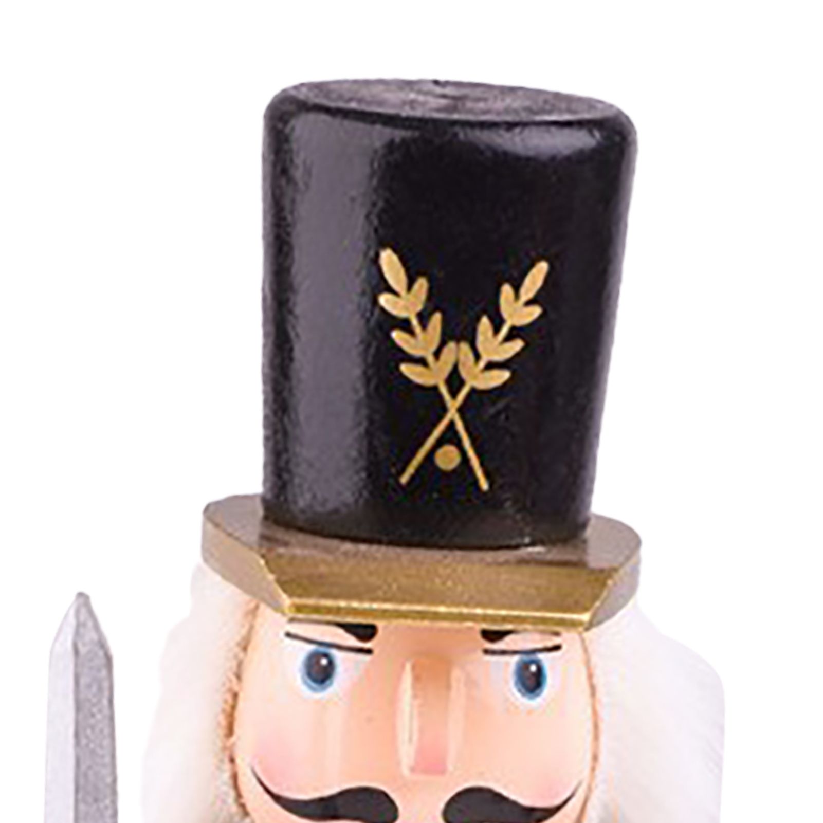 Nutcracker Figurine Exquisite Xmas Themed Wooden Nutcracker Ornament for Wine view 7