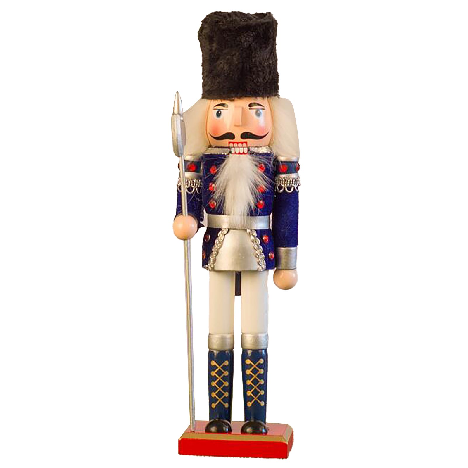 Nutcracker Figurine Exquisite Xmas Themed Wooden Nutcracker Ornament for Wine view 3
