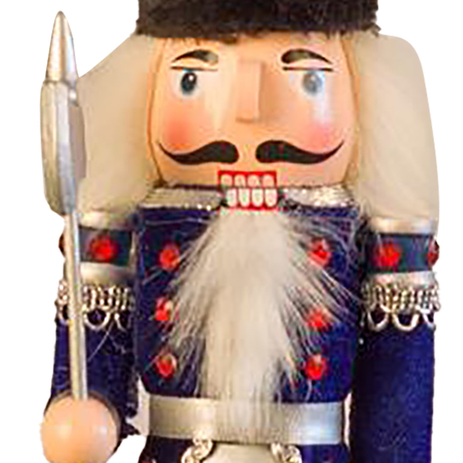 Nutcracker Figurine Exquisite Xmas Themed Wooden Nutcracker Ornament for Wine view 5