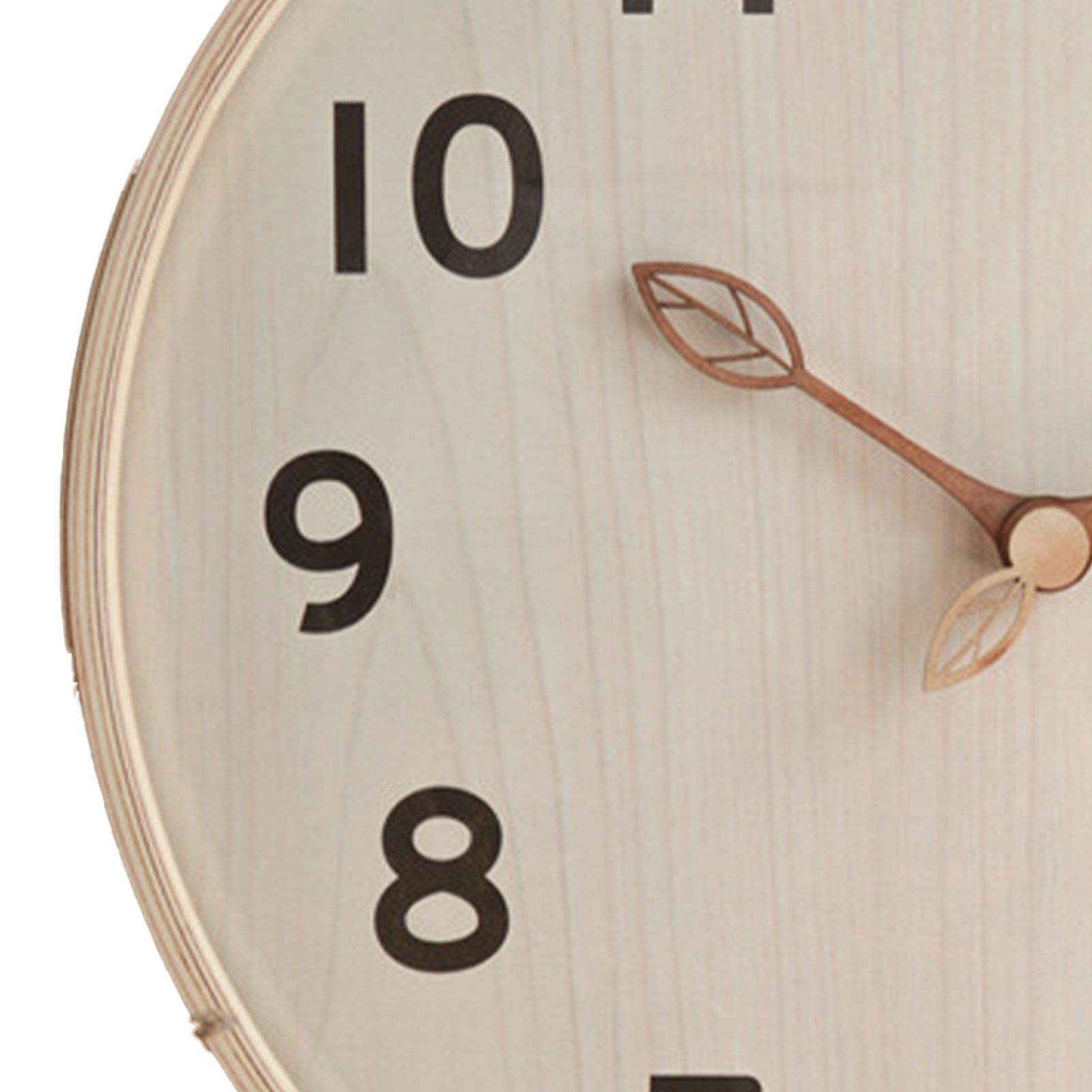 Wood Wall Clock Retro Quiet Decorative 12 Inch Round Wall Clock for Home view 2