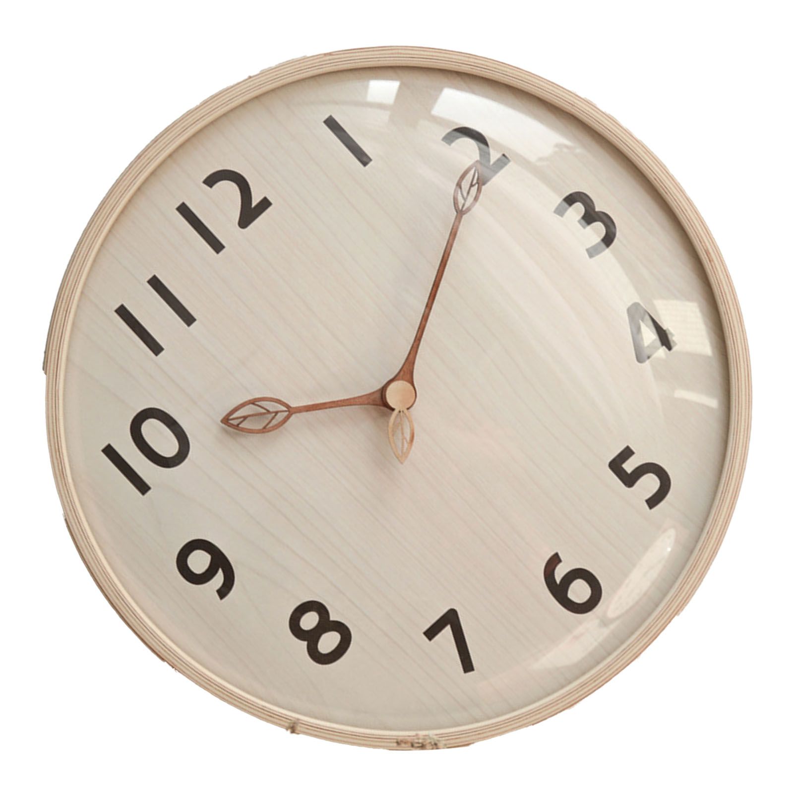 Wood Wall Clock Retro Quiet Decorative 12 Inch Round Wall Clock for Home view 4