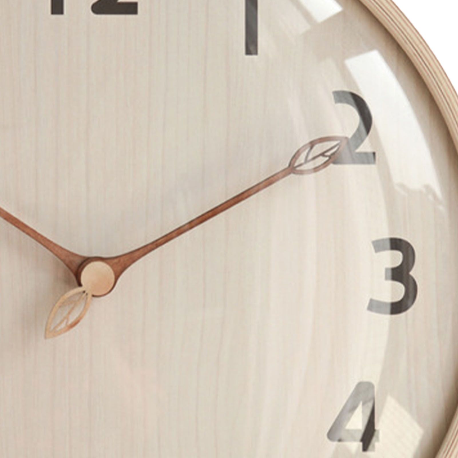 Wood Wall Clock Retro Quiet Decorative 12 Inch Round Wall Clock for Home view 5