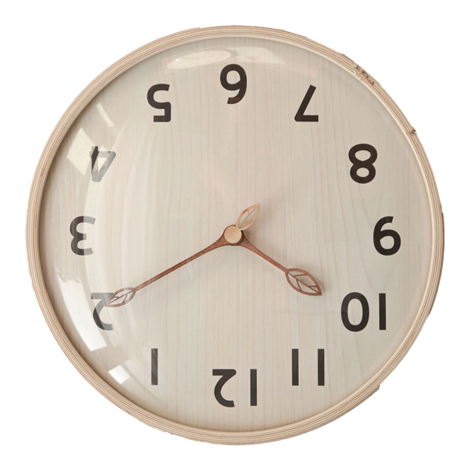 Wood Wall Clock Retro Quiet Decorative 12 Inch Round Wall Clock for Home view 6
