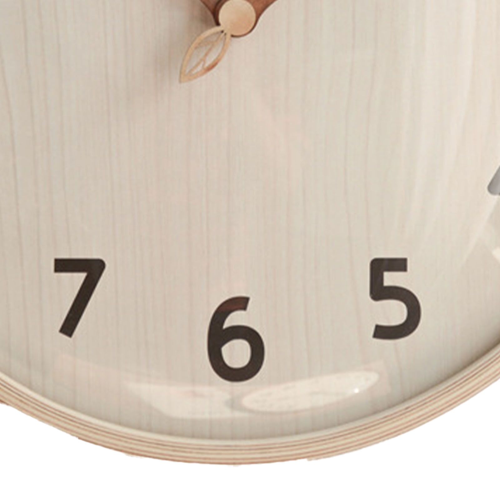 Wood Wall Clock Retro Quiet Decorative 12 Inch Round Wall Clock for Home view 7