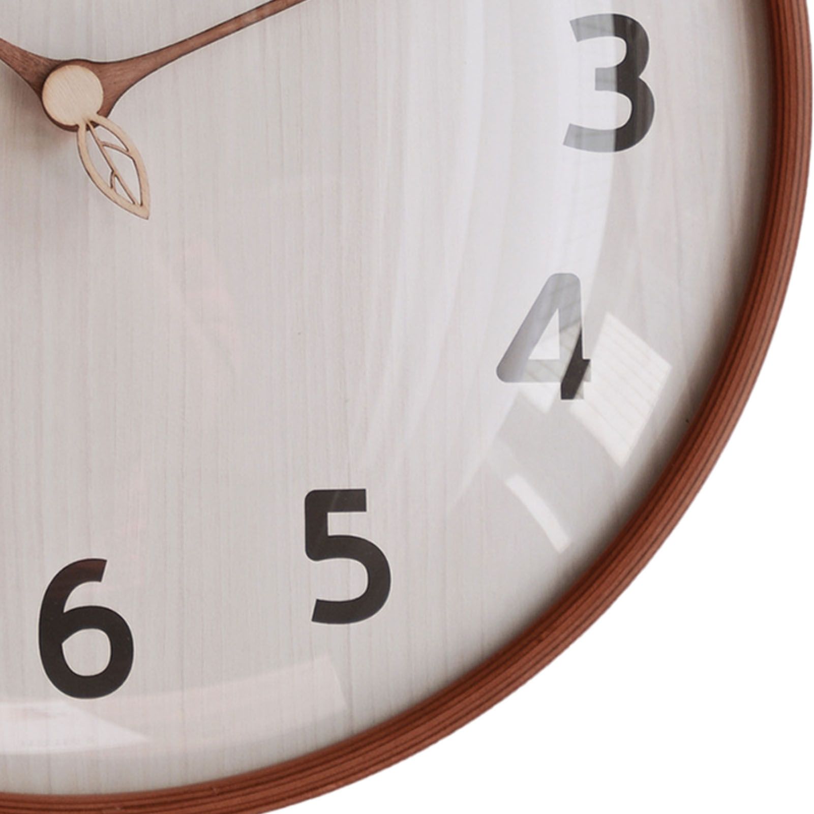 Wood Wall Clock Retro Quiet Decorative 12 Inch Round Wall Clock for Home view 7