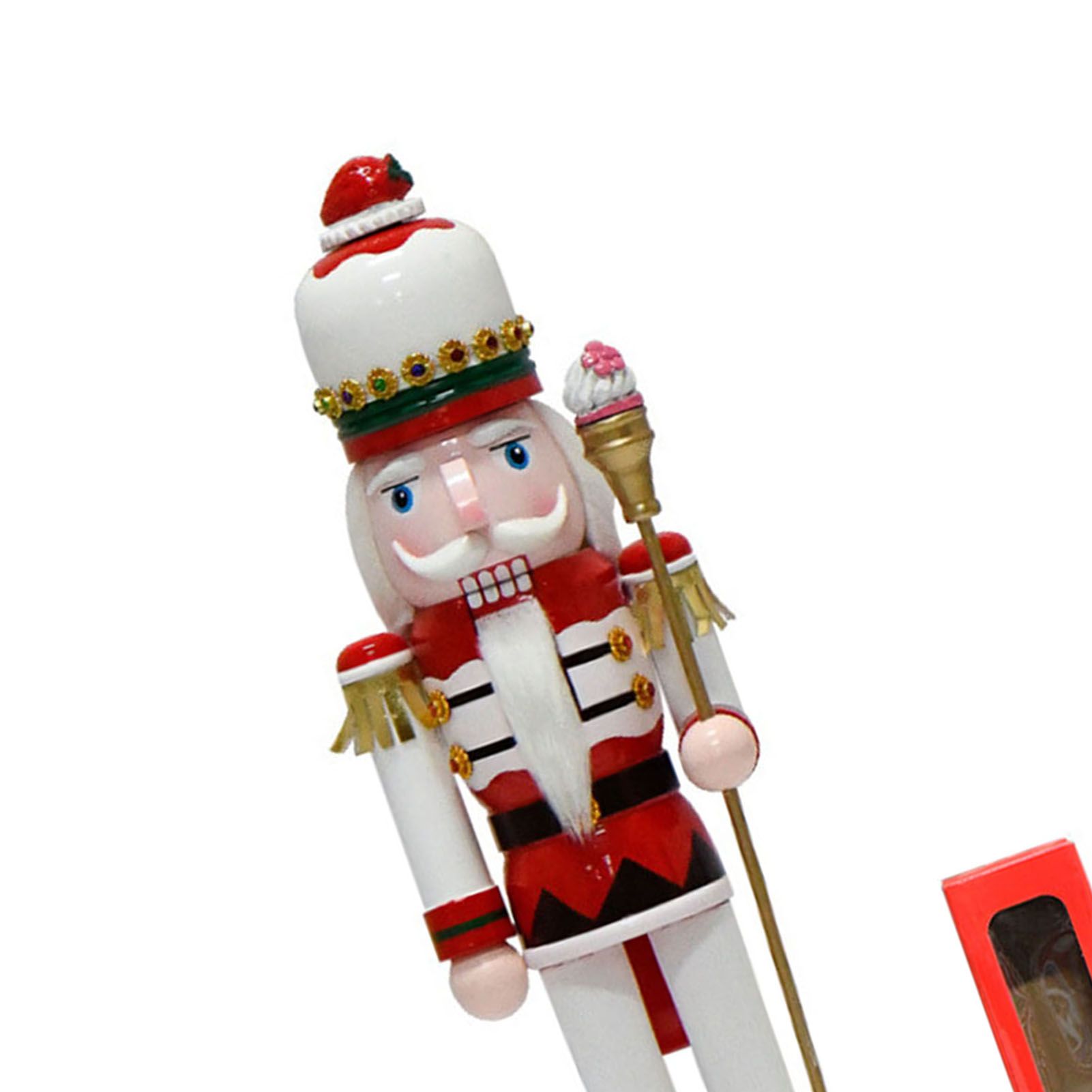 Xmas Nutcracker Ornament 38cm 15 Inch Decorative Festive Wooden Nutcracker view 7