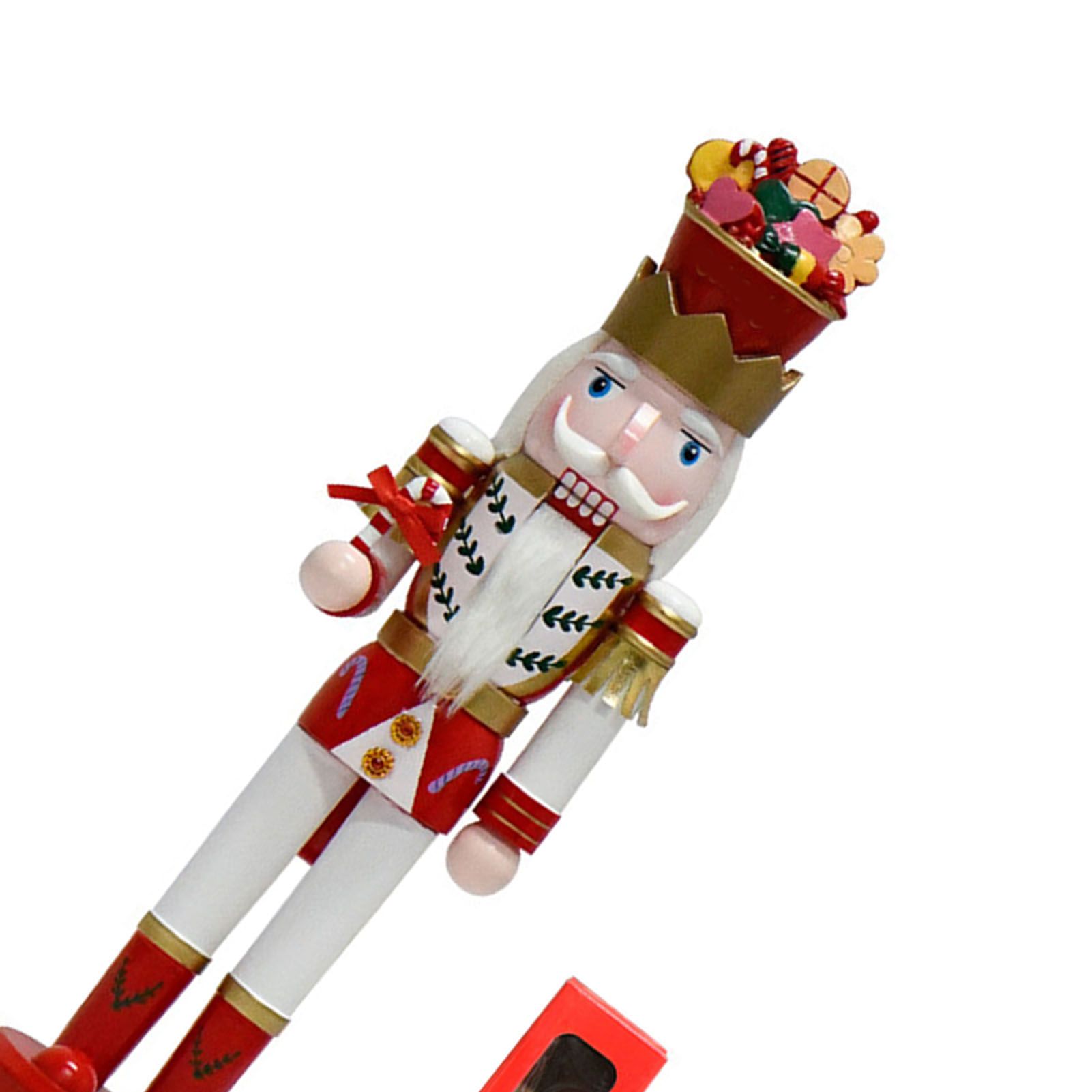 Xmas Nutcracker Ornament 38cm 15 Inch Decorative Festive Wooden Nutcracker view 2