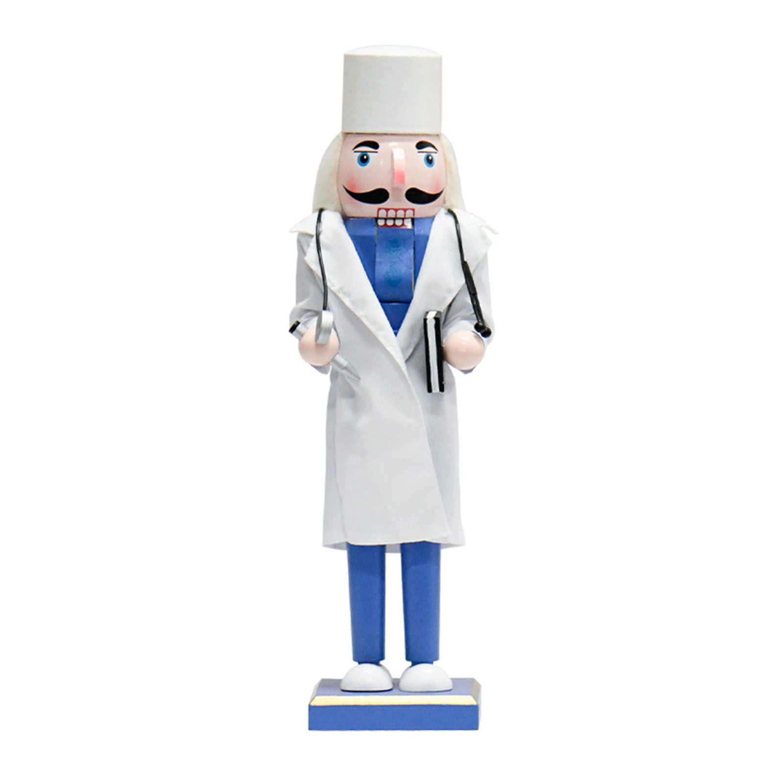 Doctor Nutcracker Decorative 14.2in Wood Nutcracker Figurine for Party Holiday view 3