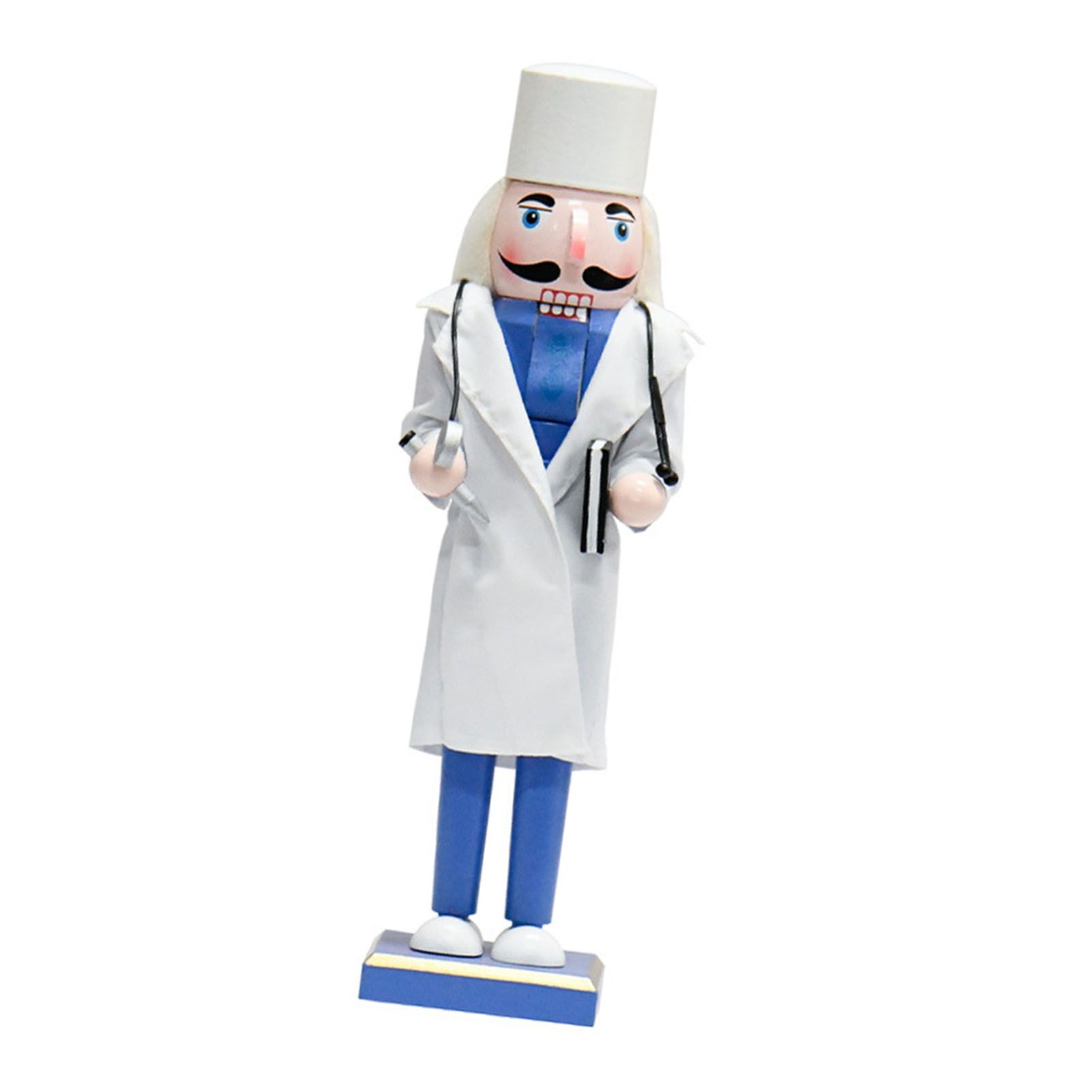 Doctor Nutcracker Decorative 14.2in Wood Nutcracker Figurine for Party Holiday view 4